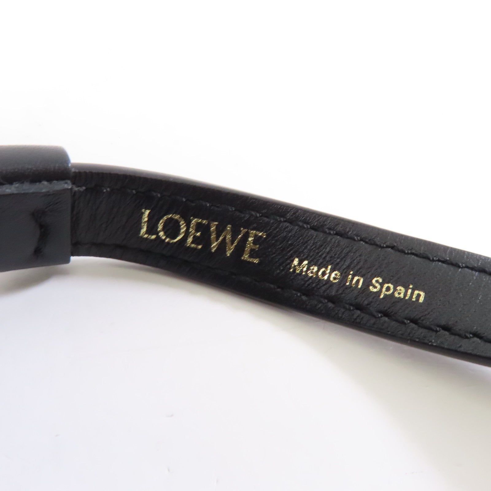 LOEWE 帆布/牛皮皮革Nano Balloon金扣手挽肩背兩用袋黑色