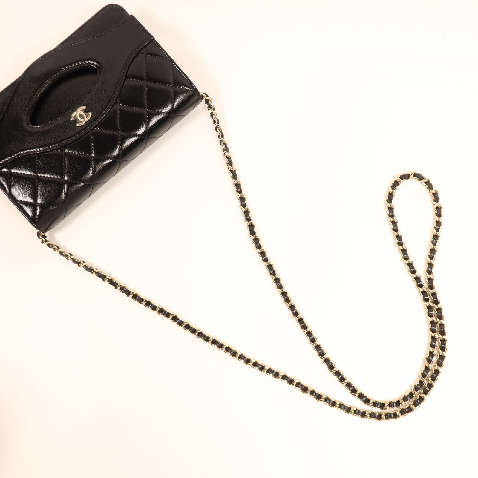 CHANEL 牛皮皮革Chanel 31 Wallet on Chain金扣鏈帶肩背袋