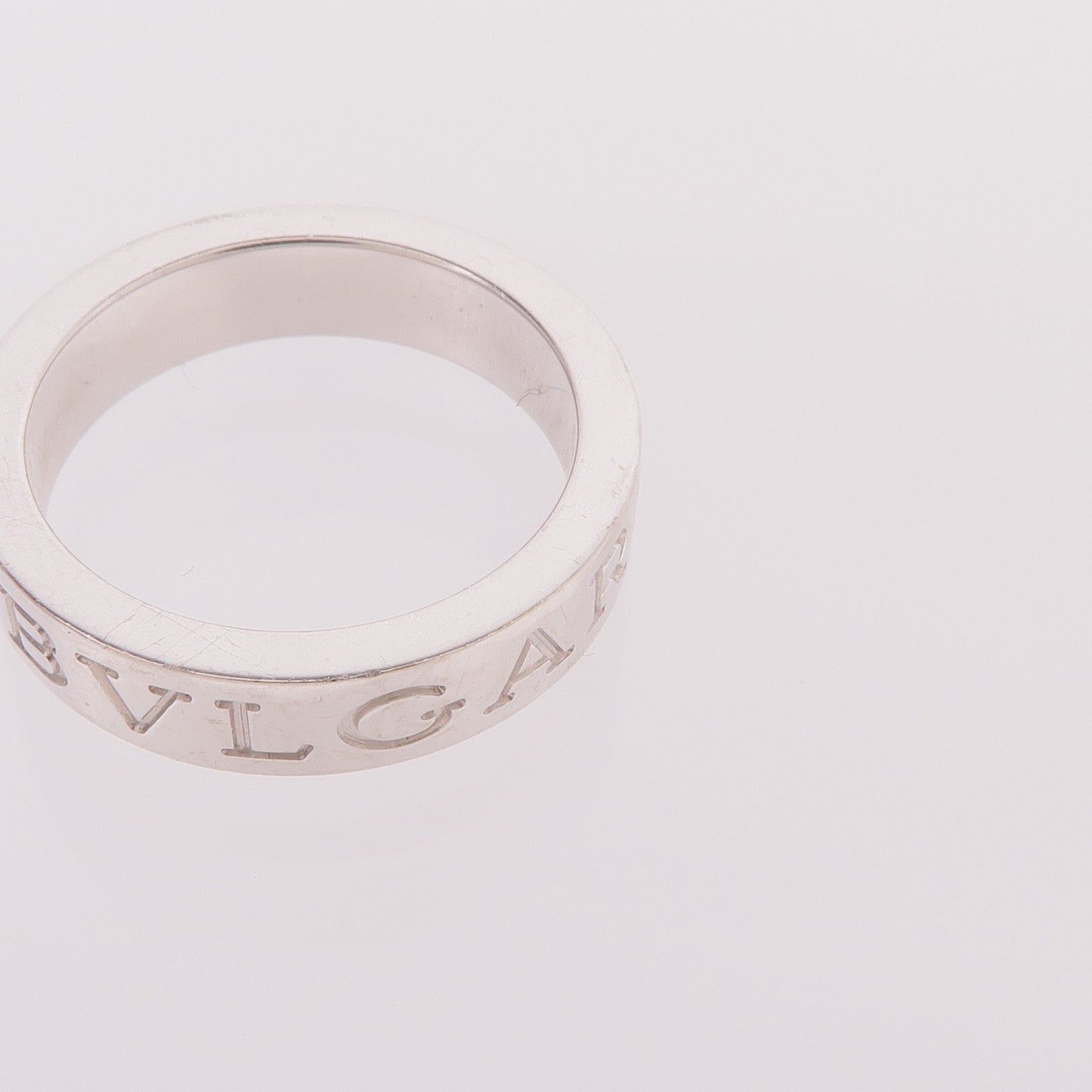 BVLGARI 18K白金B.Zero1 Essentiai Ring鑽石戒指US#4