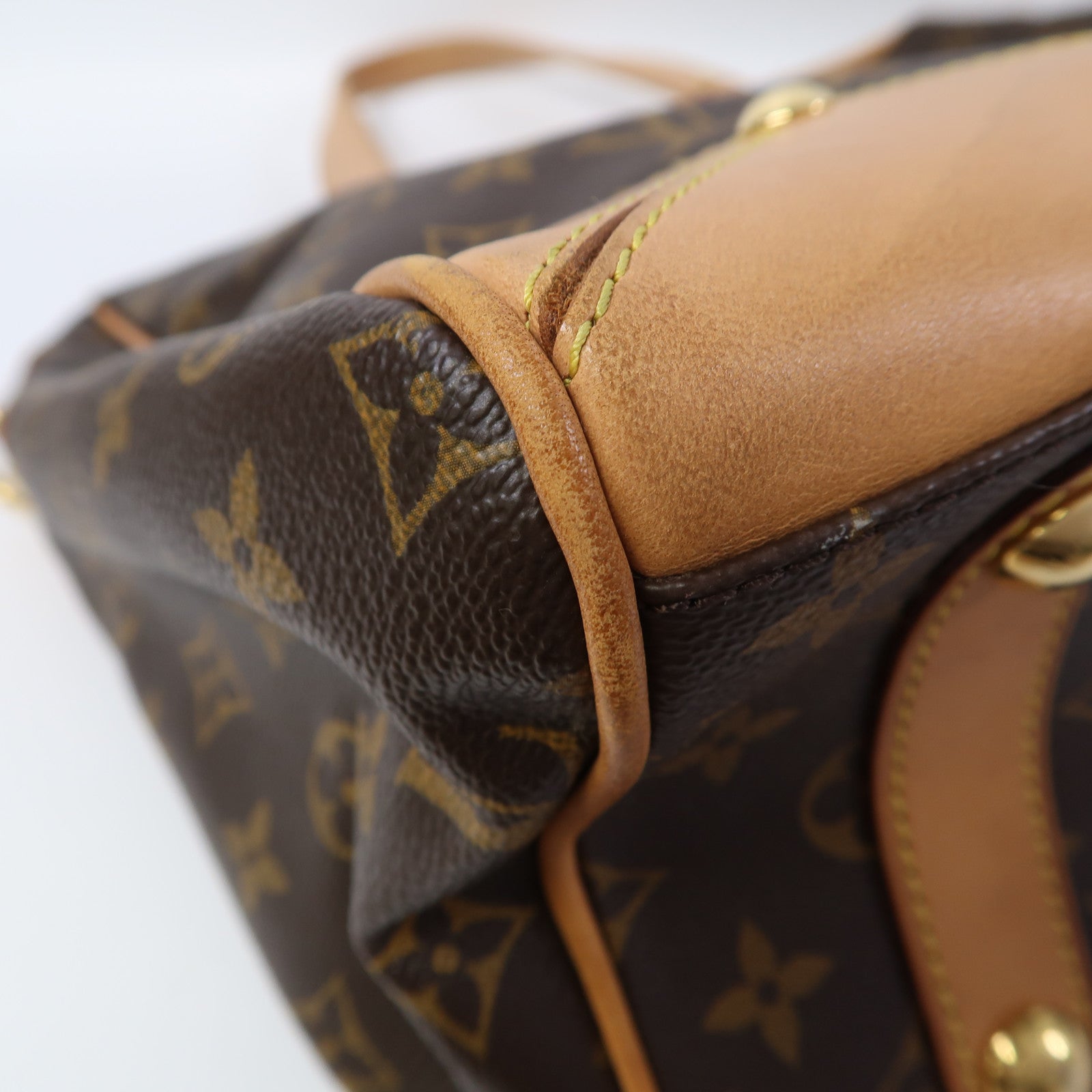 LOUIS VUITTON Monogram Retiro GM金扣手挽肩背兩用袋啡色
