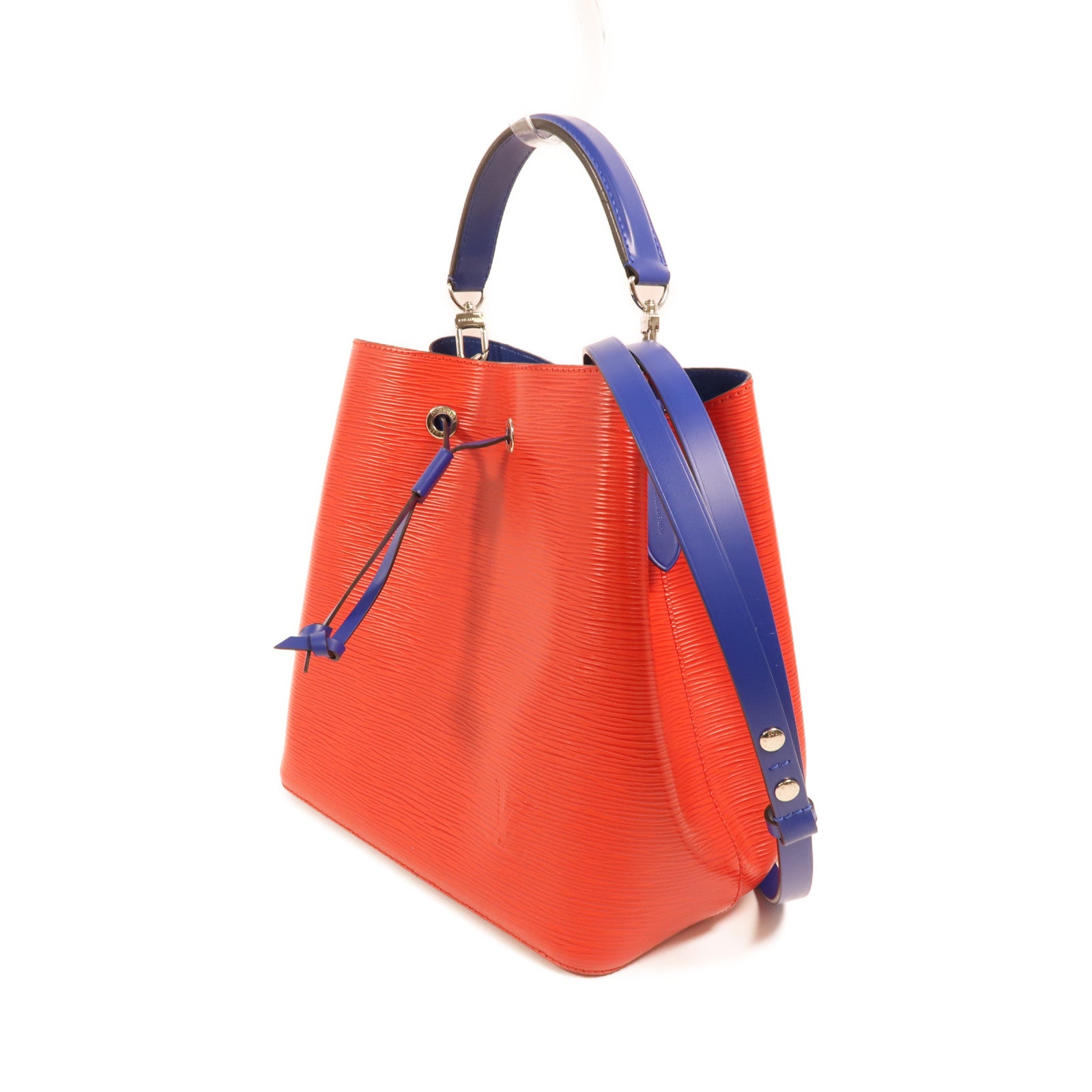 LOUIS VUITTON Epi NeoNoe MM銀扣手挽肩背兩用袋紅色藍色
