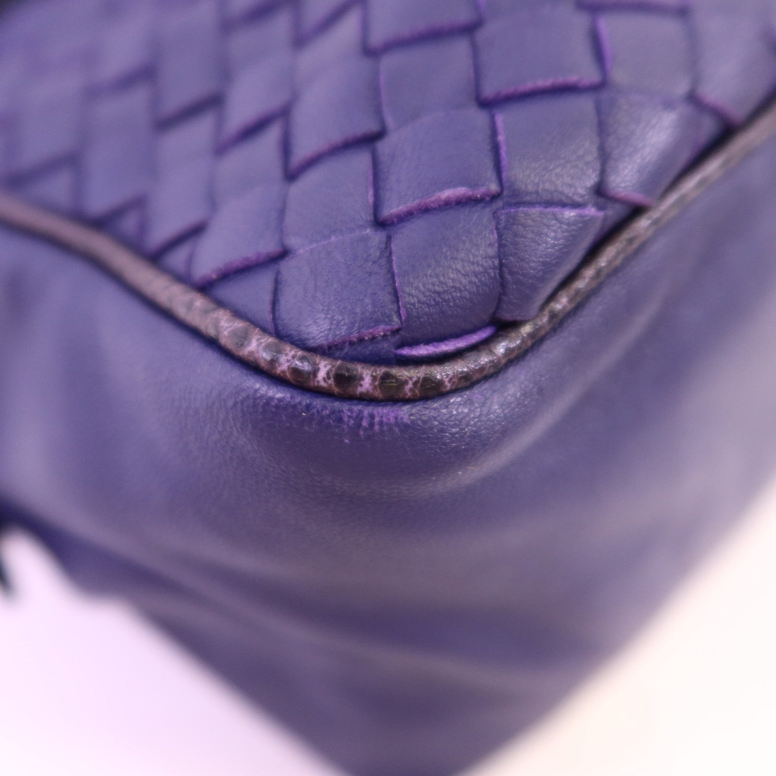 BOTTEGA VENETA 織紋皮革Shoulder Bag鏈帶肩背袋