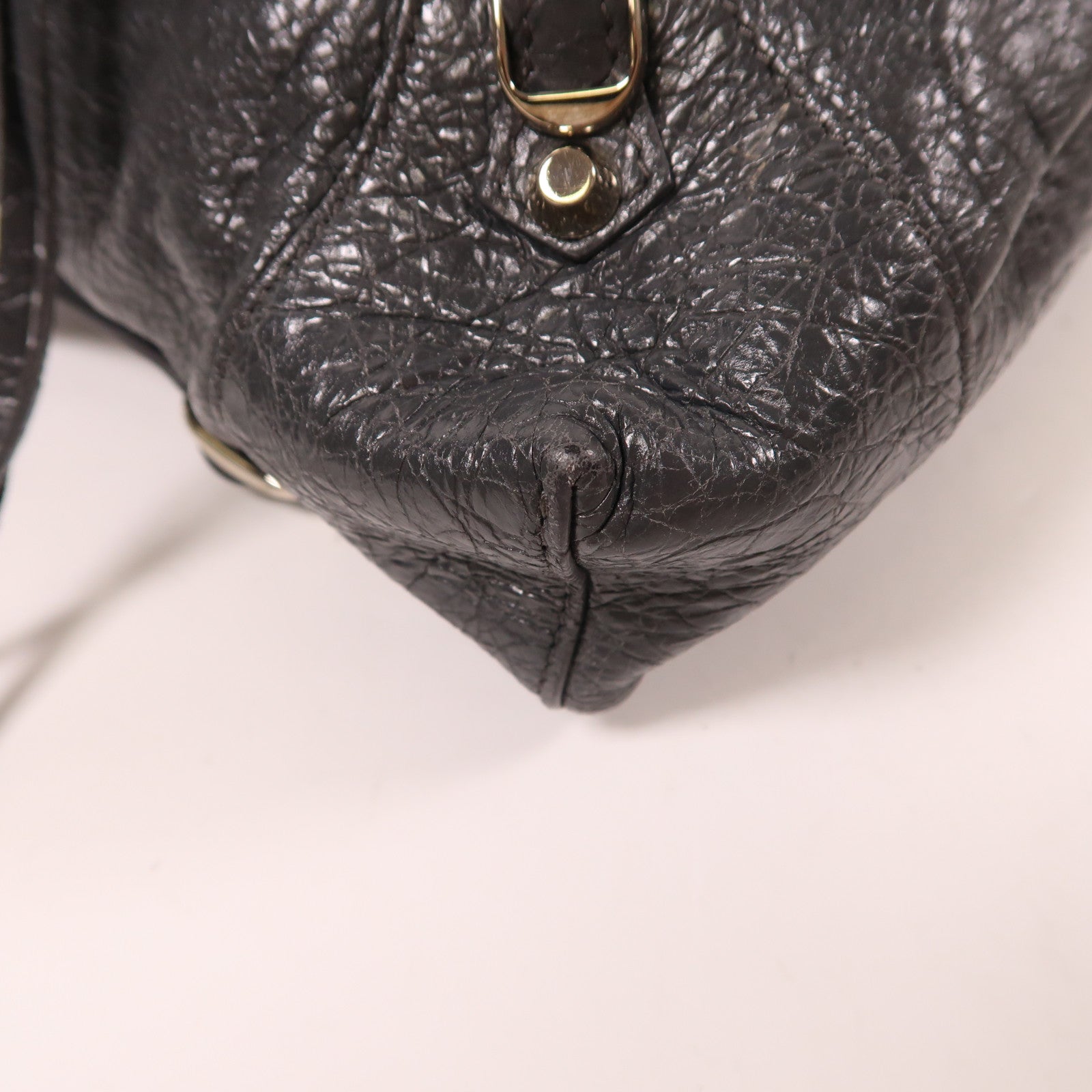 BALENCIAGA 牛皮皮革Backpack銀扣背包