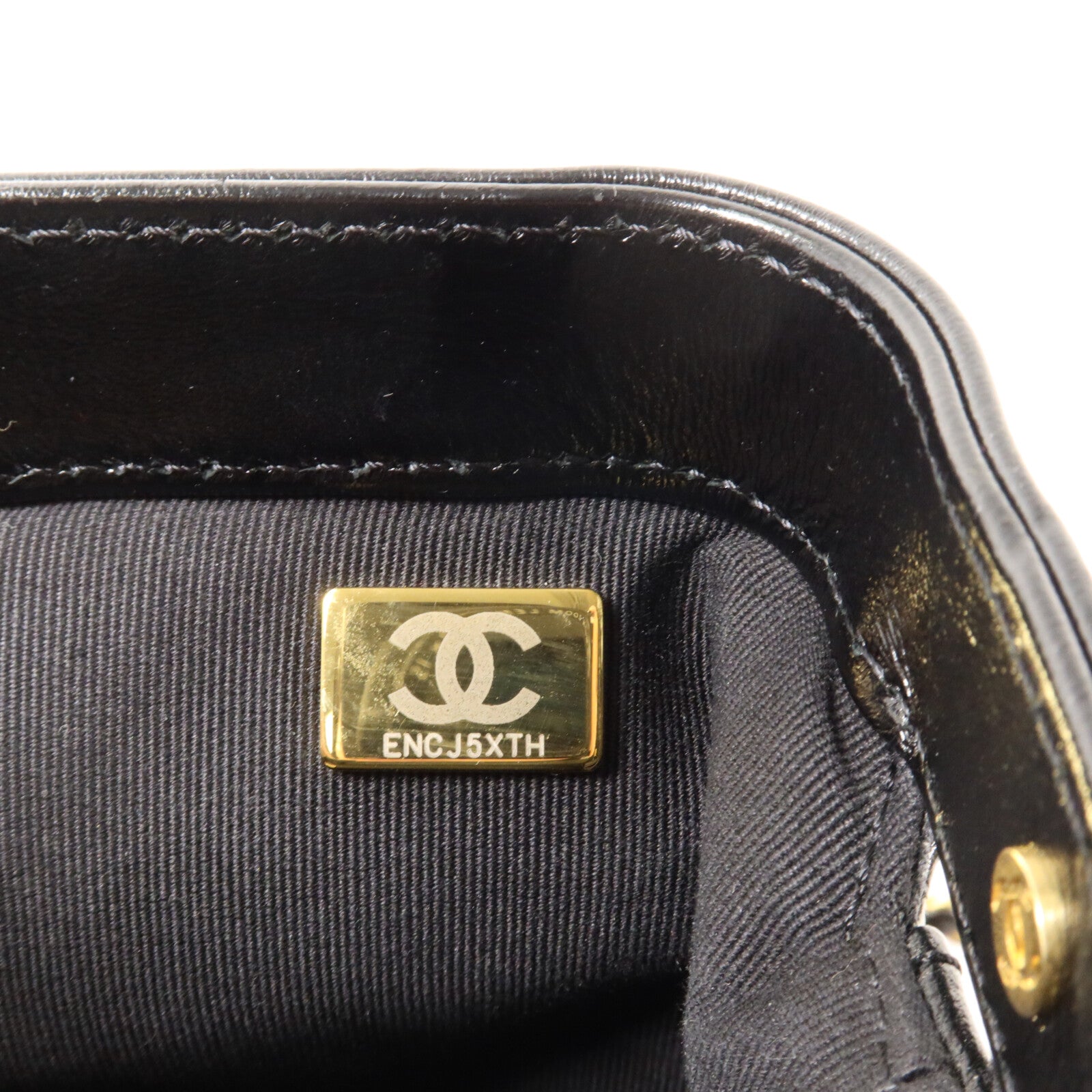 CHANEL 牛皮皮革Mini Bag With Top Handle鏈帶手挽肩背兩用袋