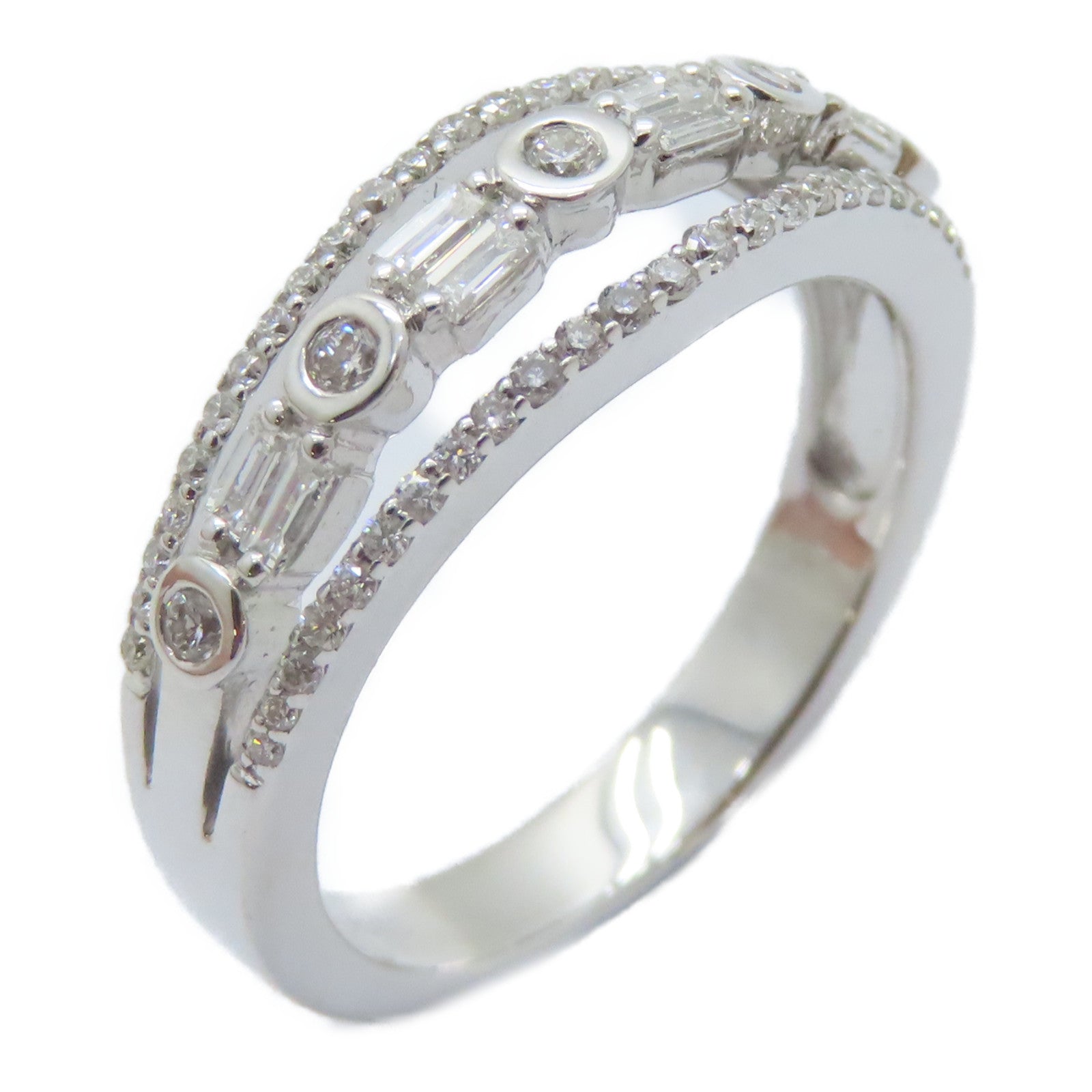 JEWELRY 【激減優惠】18K白金Diamond Ring鑽石戒指US#7