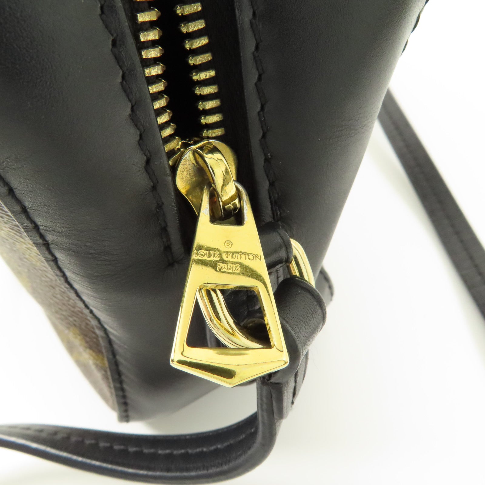 LOUIS VUITTON Monogram Saintonge金扣手挽肩背兩用袋