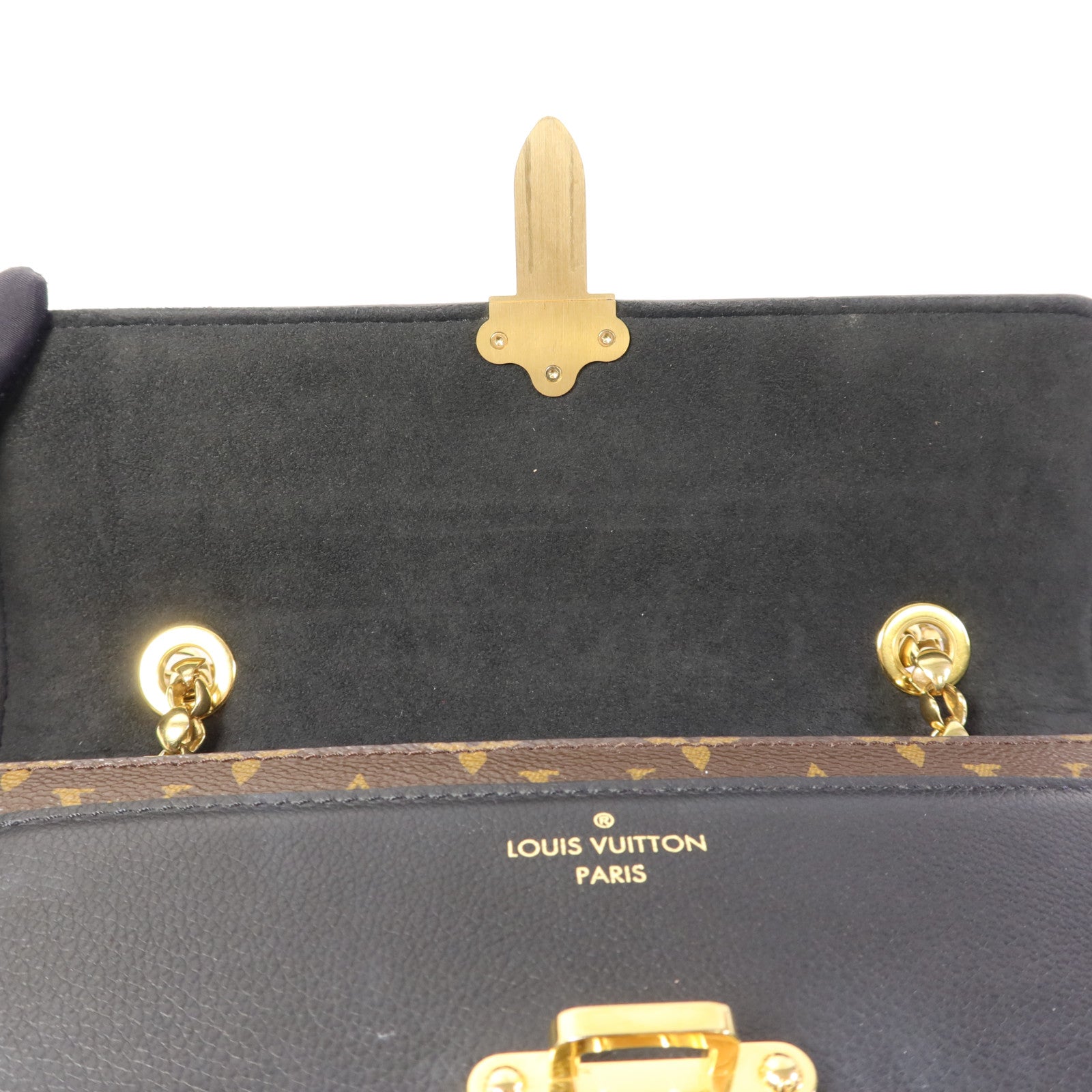LOUIS VUITTON Monogram Victoire金扣鏈帶肩背袋