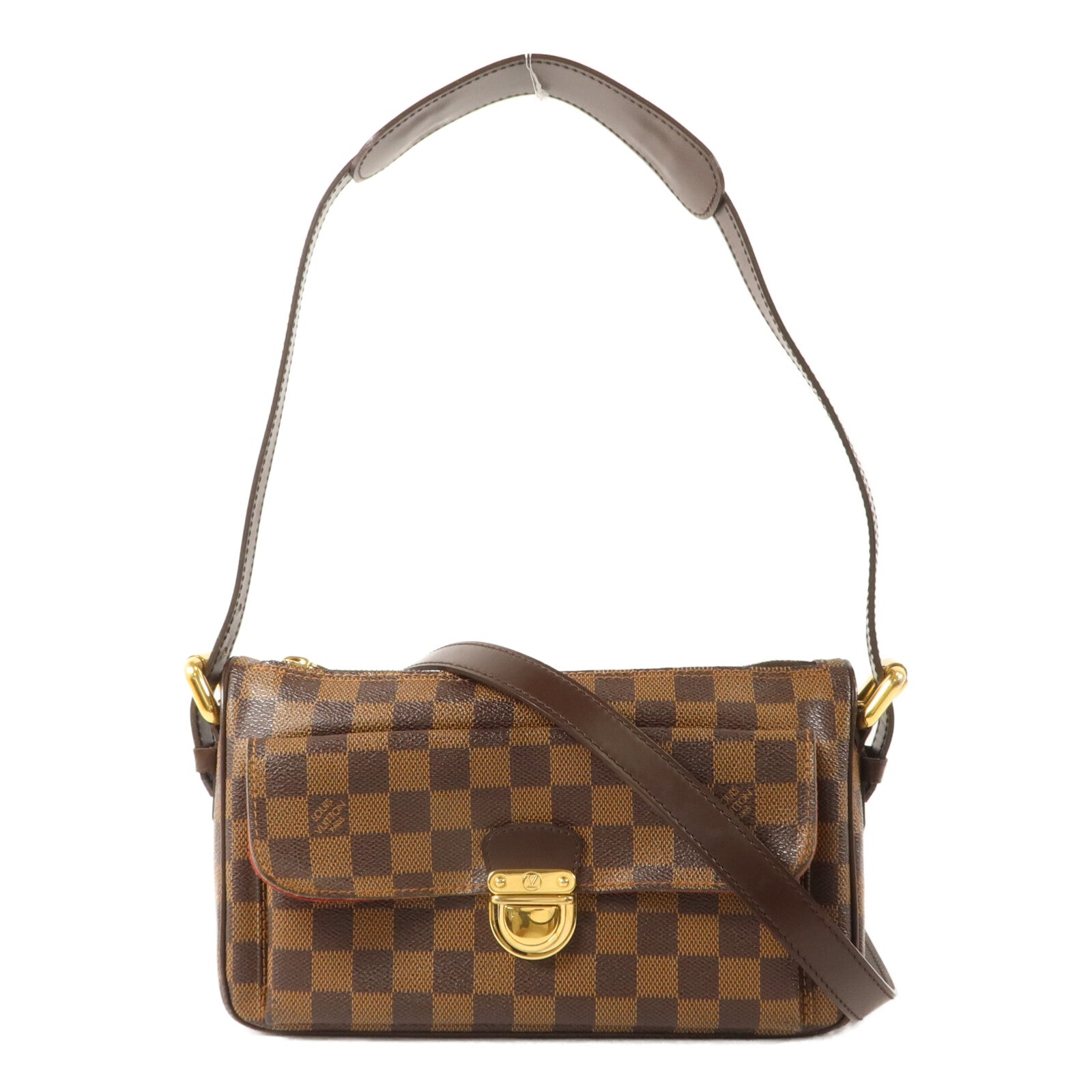 LOUIS VUITTON Damier Ravello GM金扣肩背袋