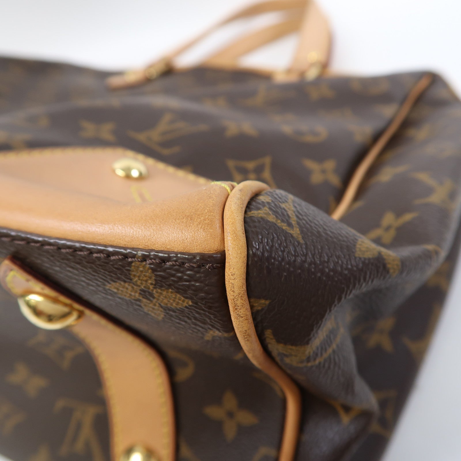 LOUIS VUITTON Monogram Retiro GM金扣手挽肩背兩用袋啡色