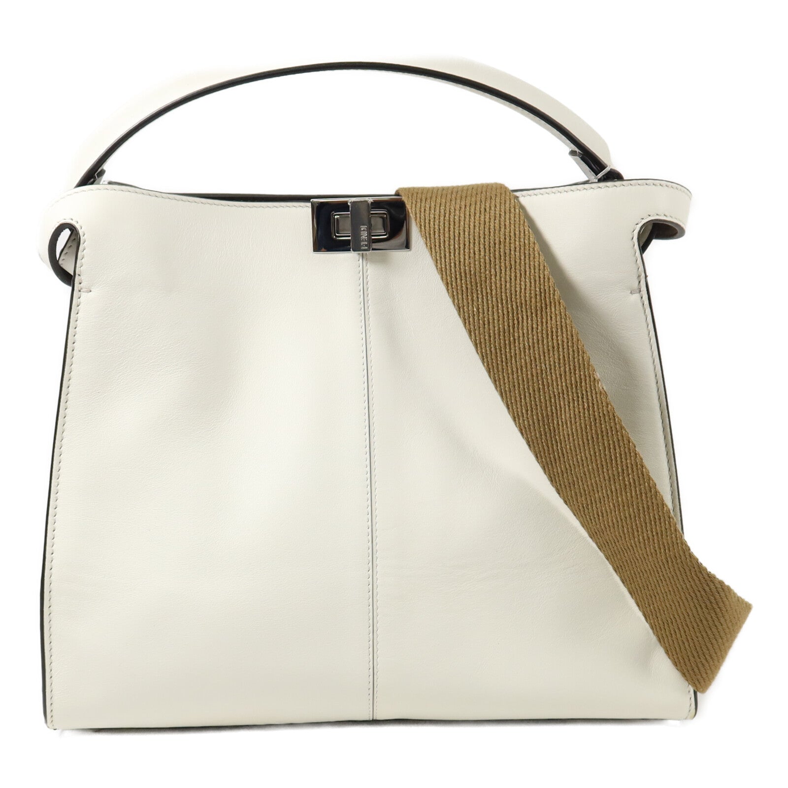 FENDI 牛皮皮革Peekaboo X-Lite手挽肩背兩用袋