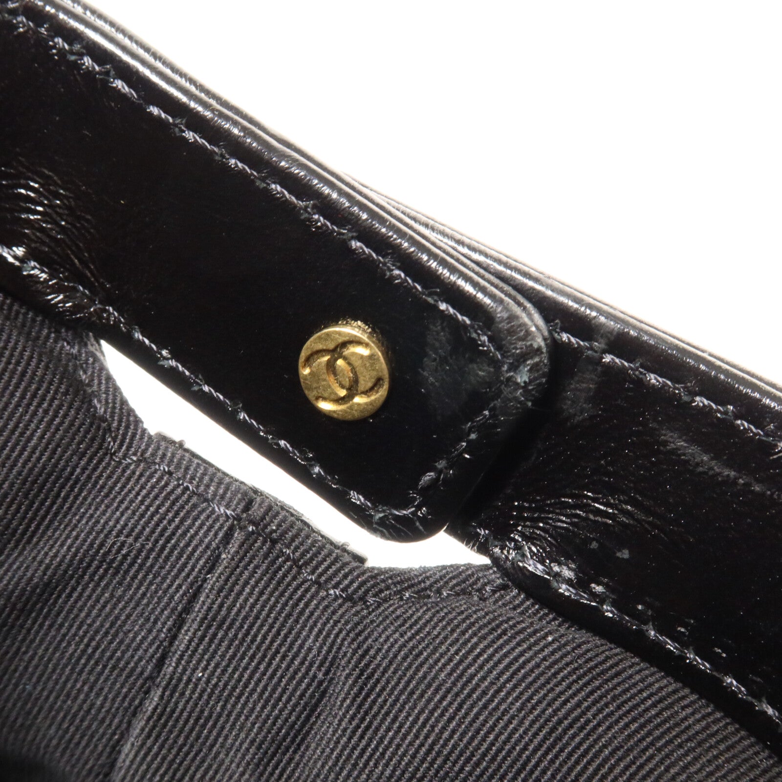 CHANEL 牛皮皮革Mini Bag With Top Handle鏈帶手挽肩背兩用袋