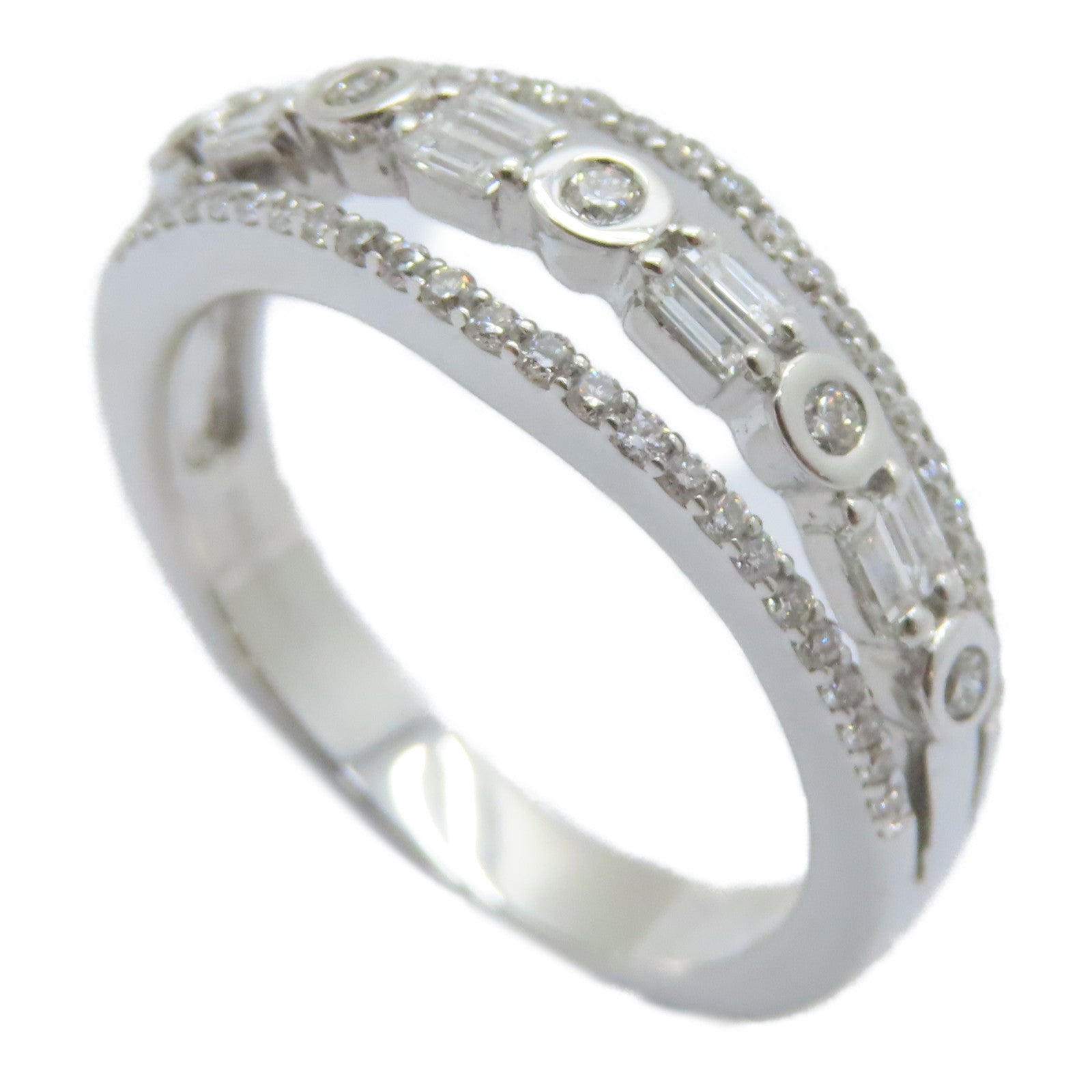 JEWELRY 【激減優惠】18K白金Diamond Ring鑽石戒指US#7