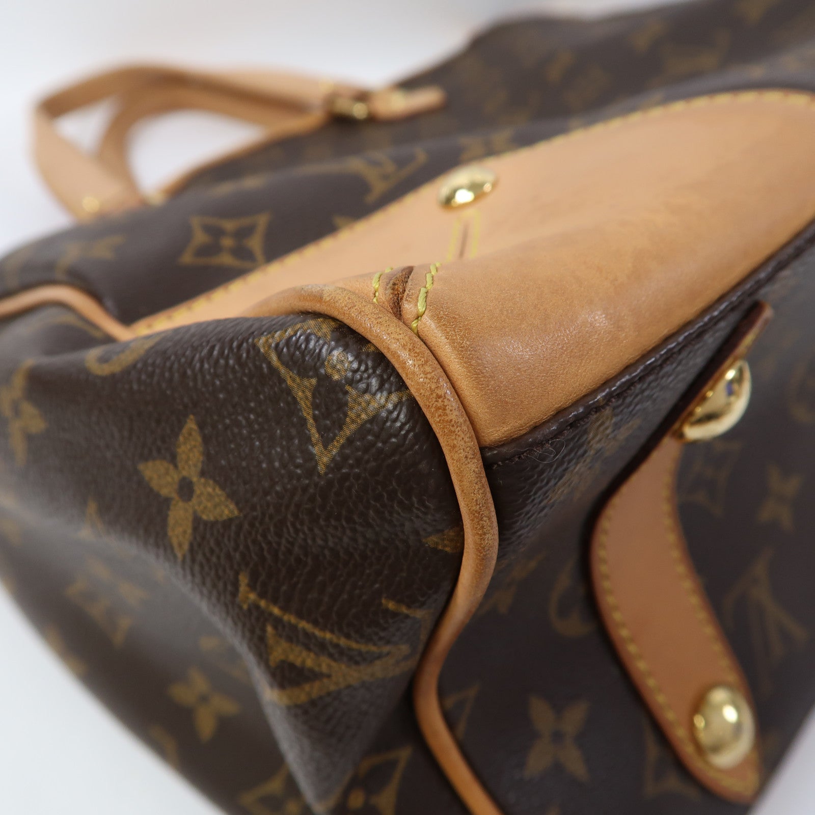 LOUIS VUITTON Monogram Retiro GM金扣手挽肩背兩用袋啡色