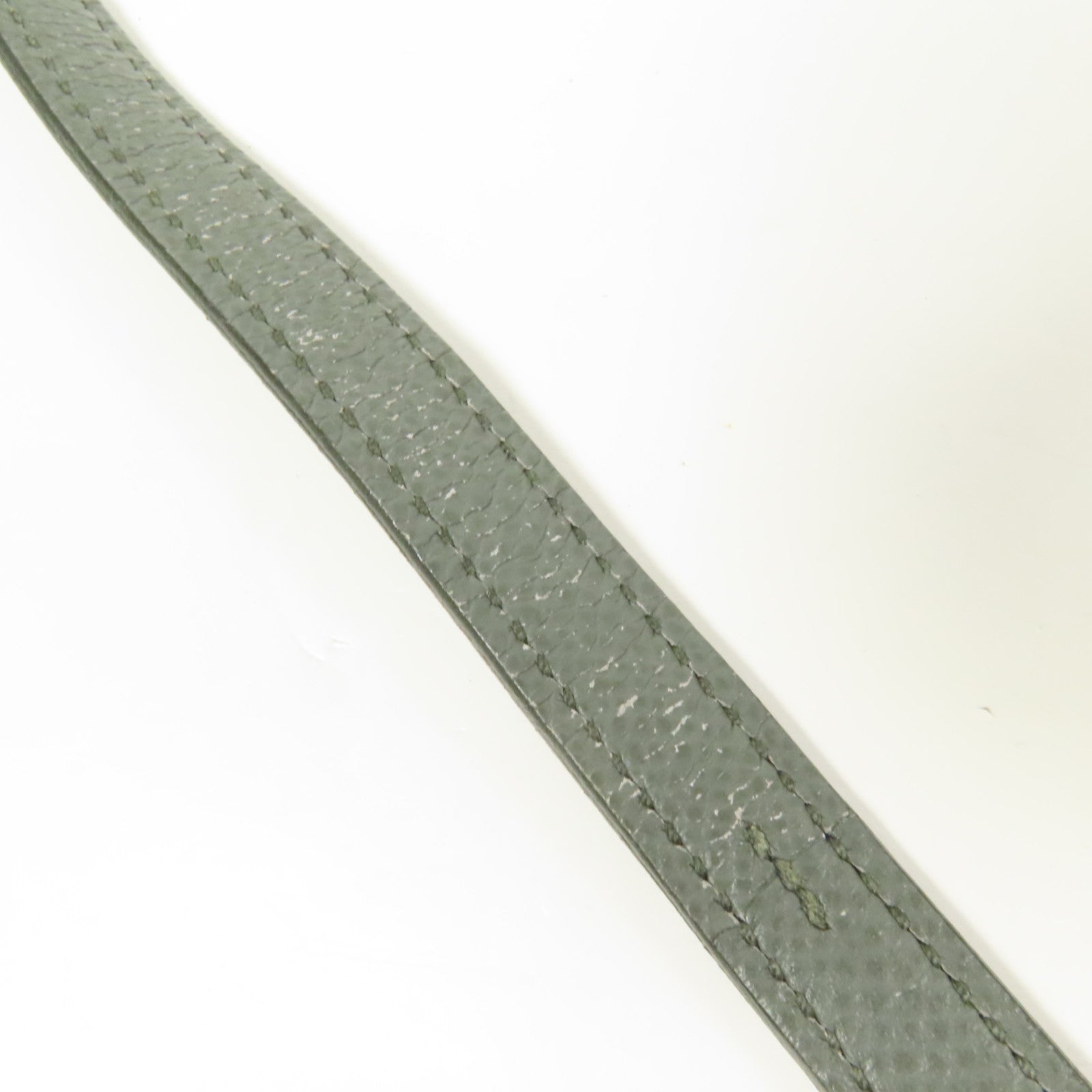 HERMES Epsom皮革Constance Mini銀扣肩背袋Vert Amande