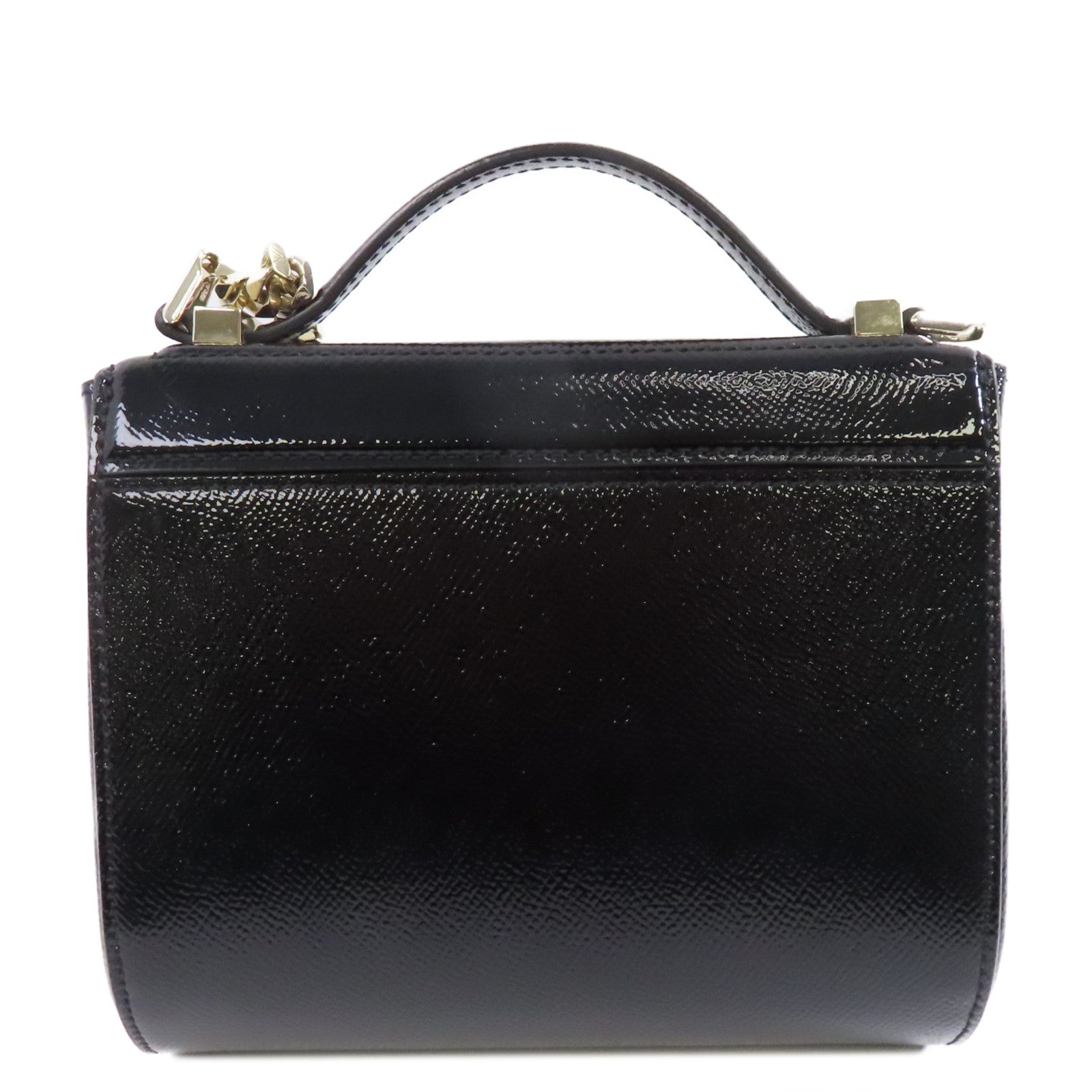 GIVENCHY 牛皮皮革2 Way Shoulder金扣手挽肩背兩用袋黑色
