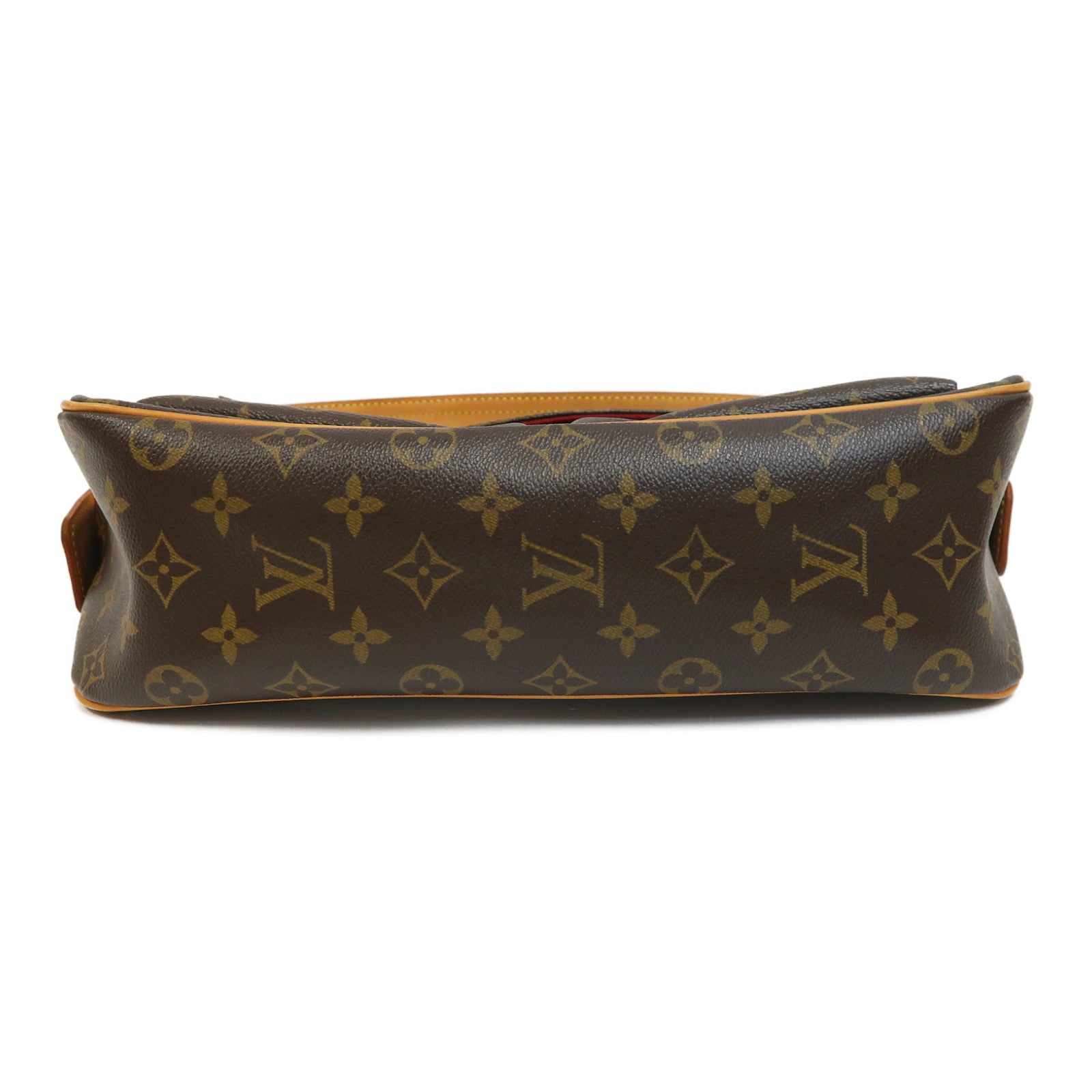 LOUIS VUITTON Monogram Viva Cite GM金扣肩背袋啡色