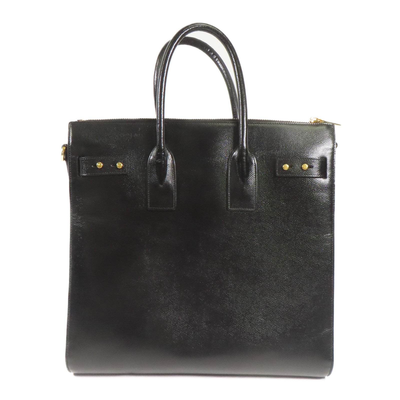 YVES SAINT LAURENT 牛皮皮革Shoulder Bag金扣手挽肩背兩用袋