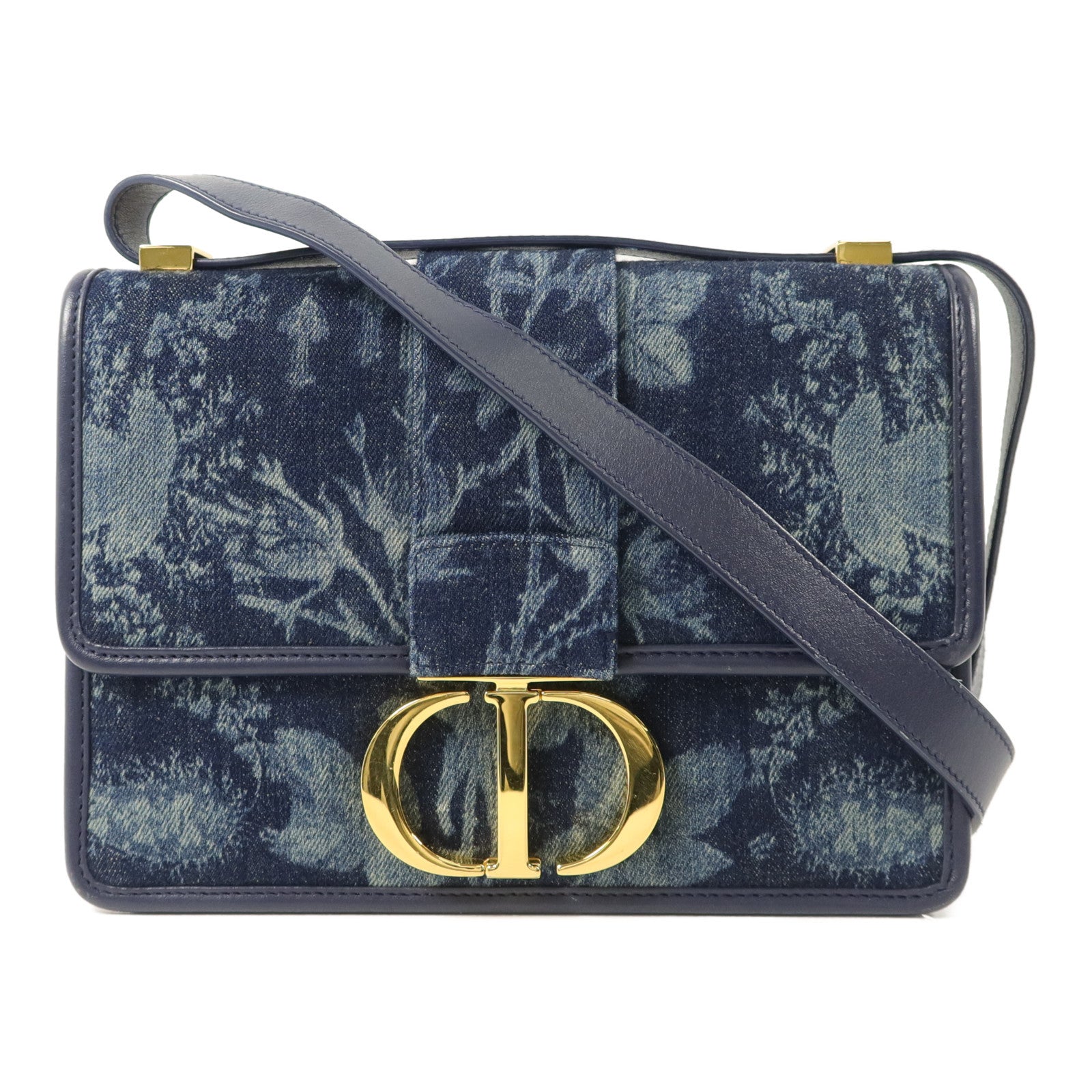 Dior 牛仔布料30 Montaigne肩背袋