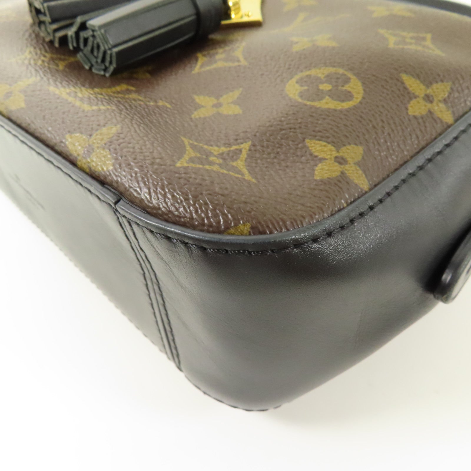 LOUIS VUITTON Monogram Saintonge金扣手挽肩背兩用袋