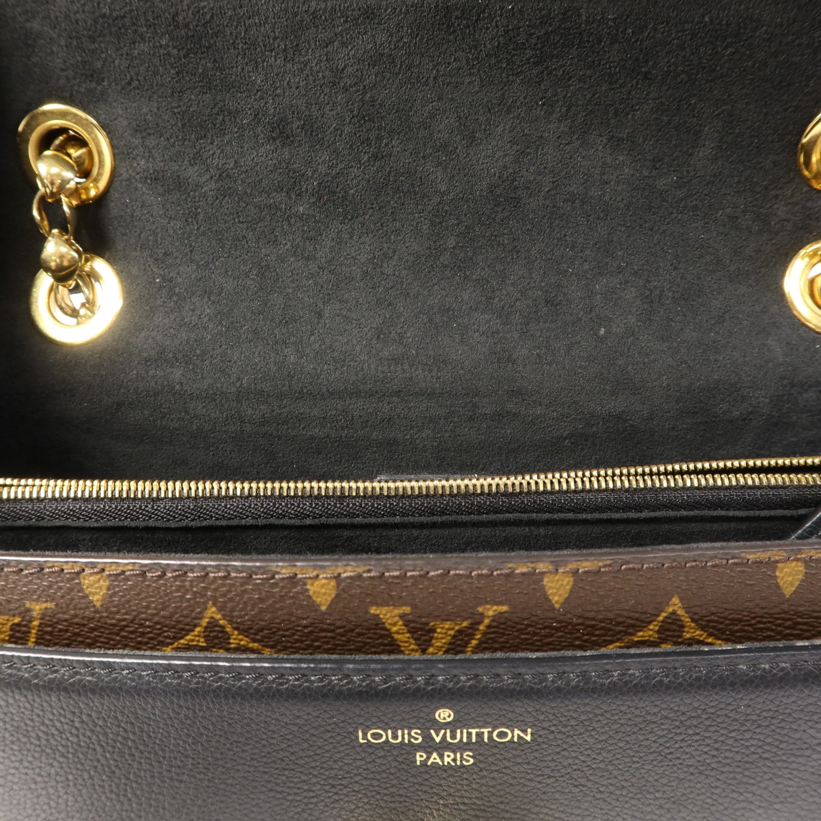 LOUIS VUITTON Monogram Victoire金扣鏈帶肩背袋