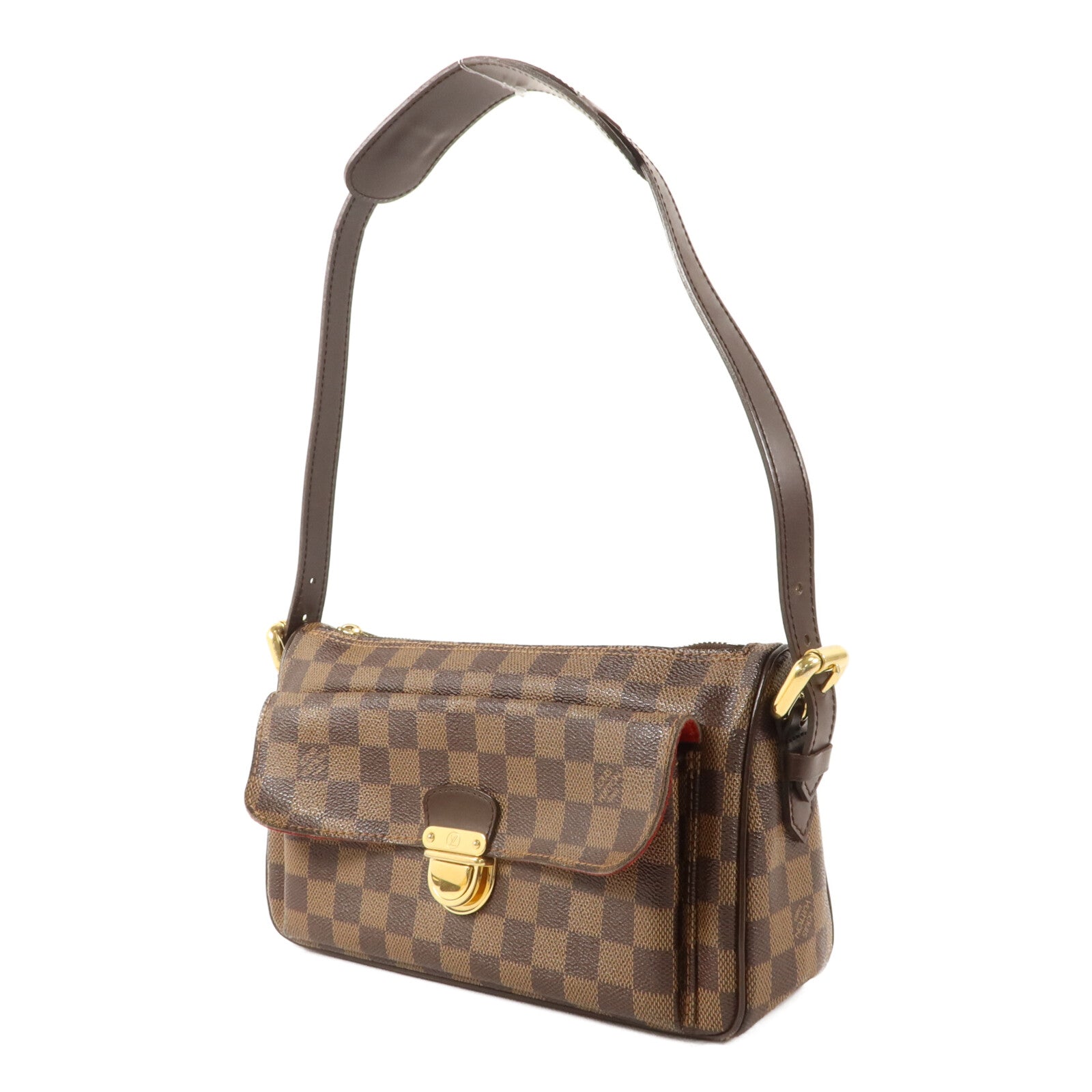 LOUIS VUITTON Damier Ravello GM金扣肩背袋