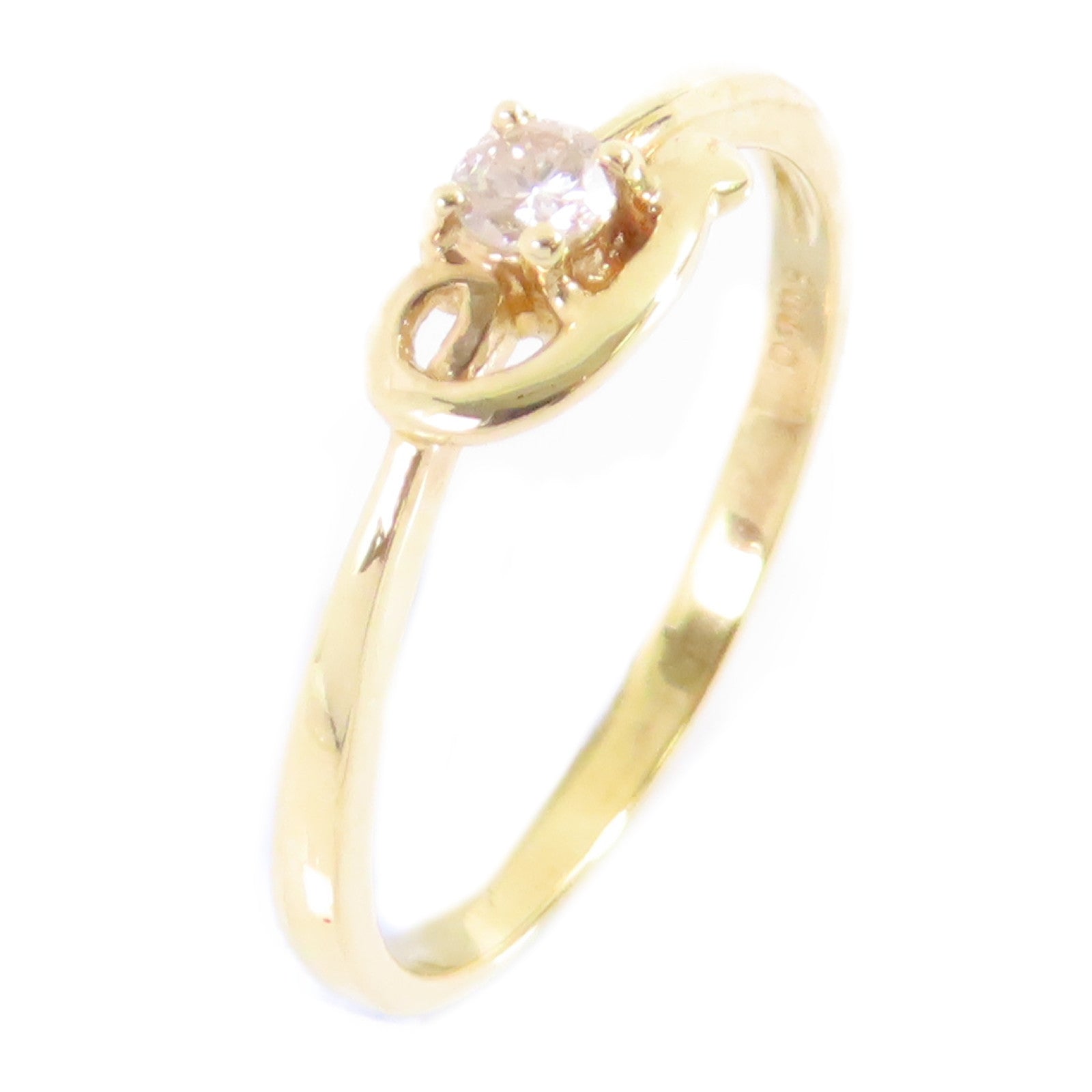 JEWELRY 【激減優惠】18K黃金/鑽石Diamond Ring戒指US#6