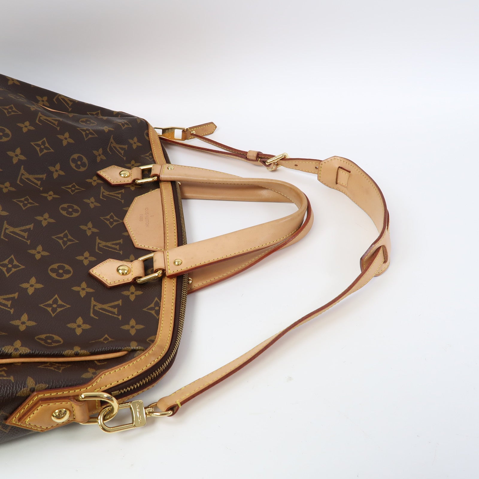 LOUIS VUITTON Monogram Retiro GM金扣手挽肩背兩用袋啡色