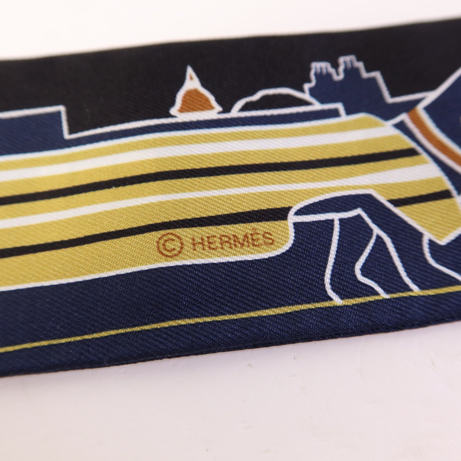 HERMES 絲質Twilly絲巾