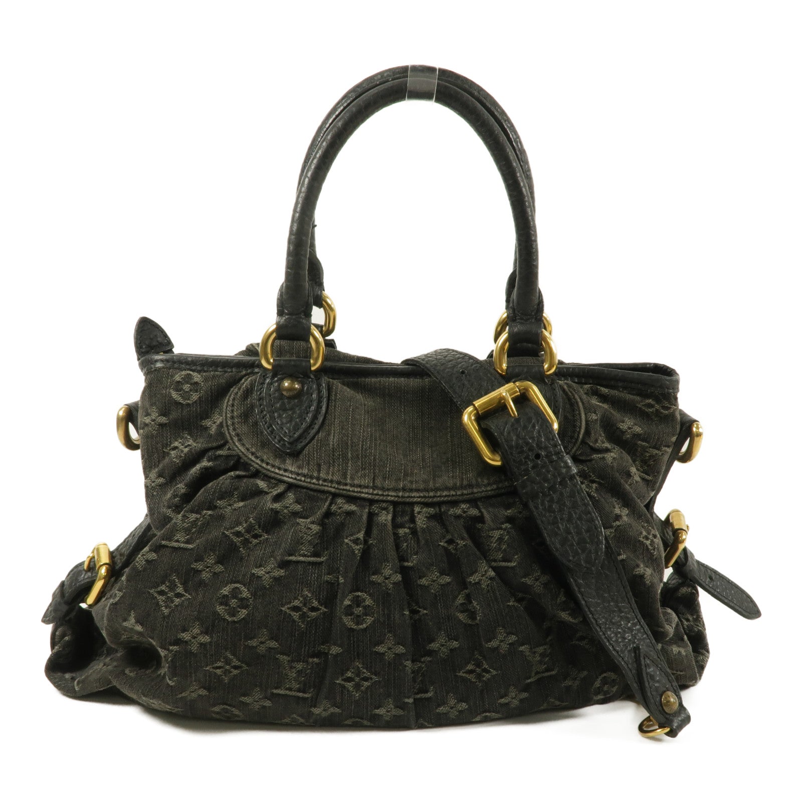 LOUIS VUITTON Monogram Denim Neo Cabby MM手挽肩背兩用袋