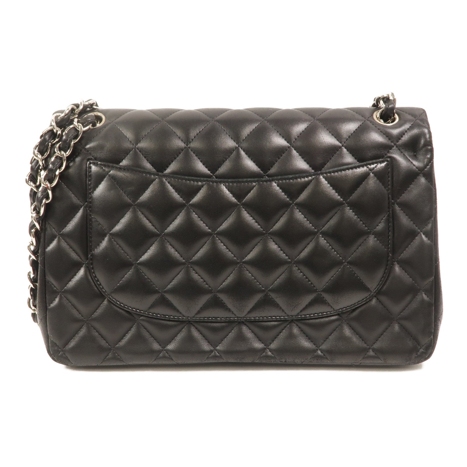 CHANEL 羊皮皮革Large Classic鏈帶肩背袋