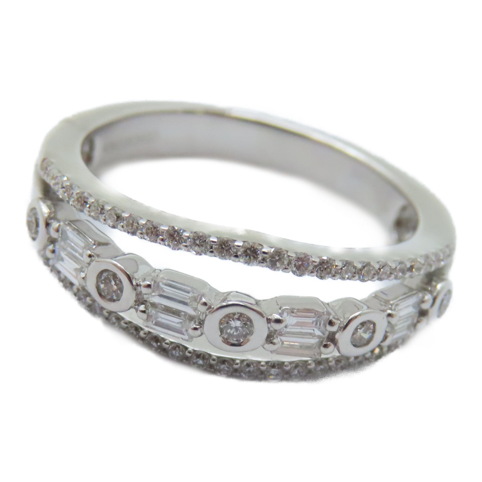 JEWELRY 【激減優惠】18K白金Diamond Ring鑽石戒指US#7
