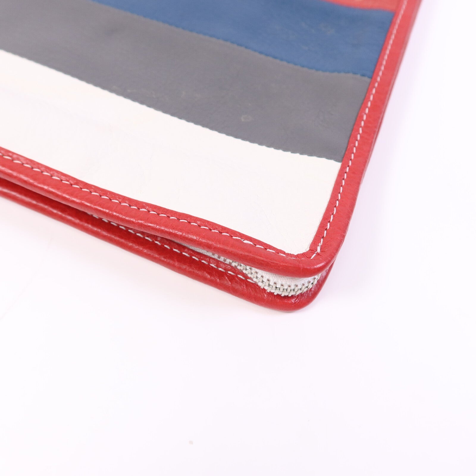 BALENCIAGA 牛皮皮革Clutch銀扣手拿包