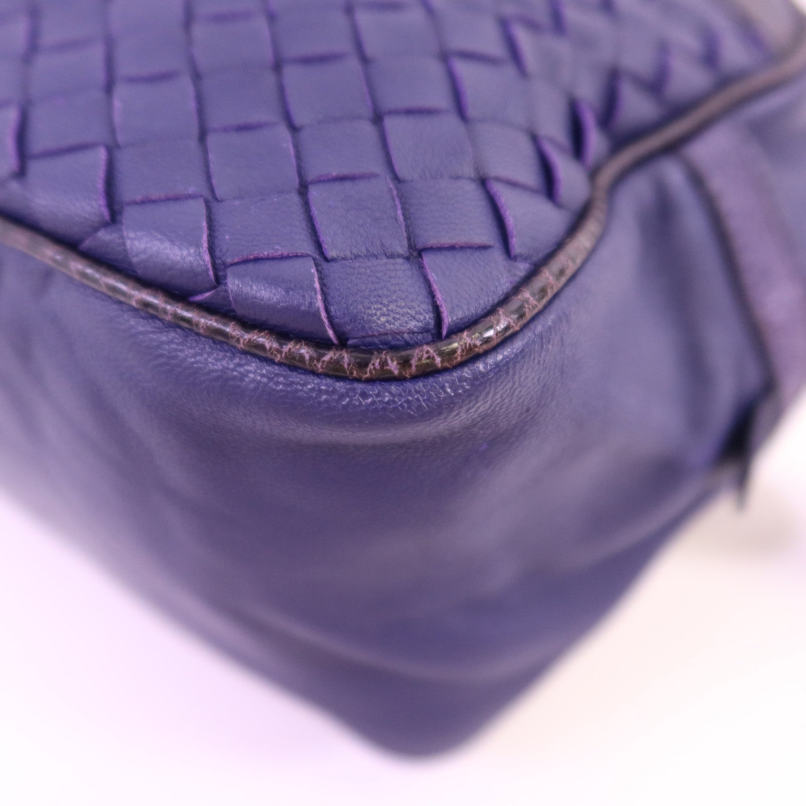 BOTTEGA VENETA 織紋皮革Shoulder Bag鏈帶肩背袋