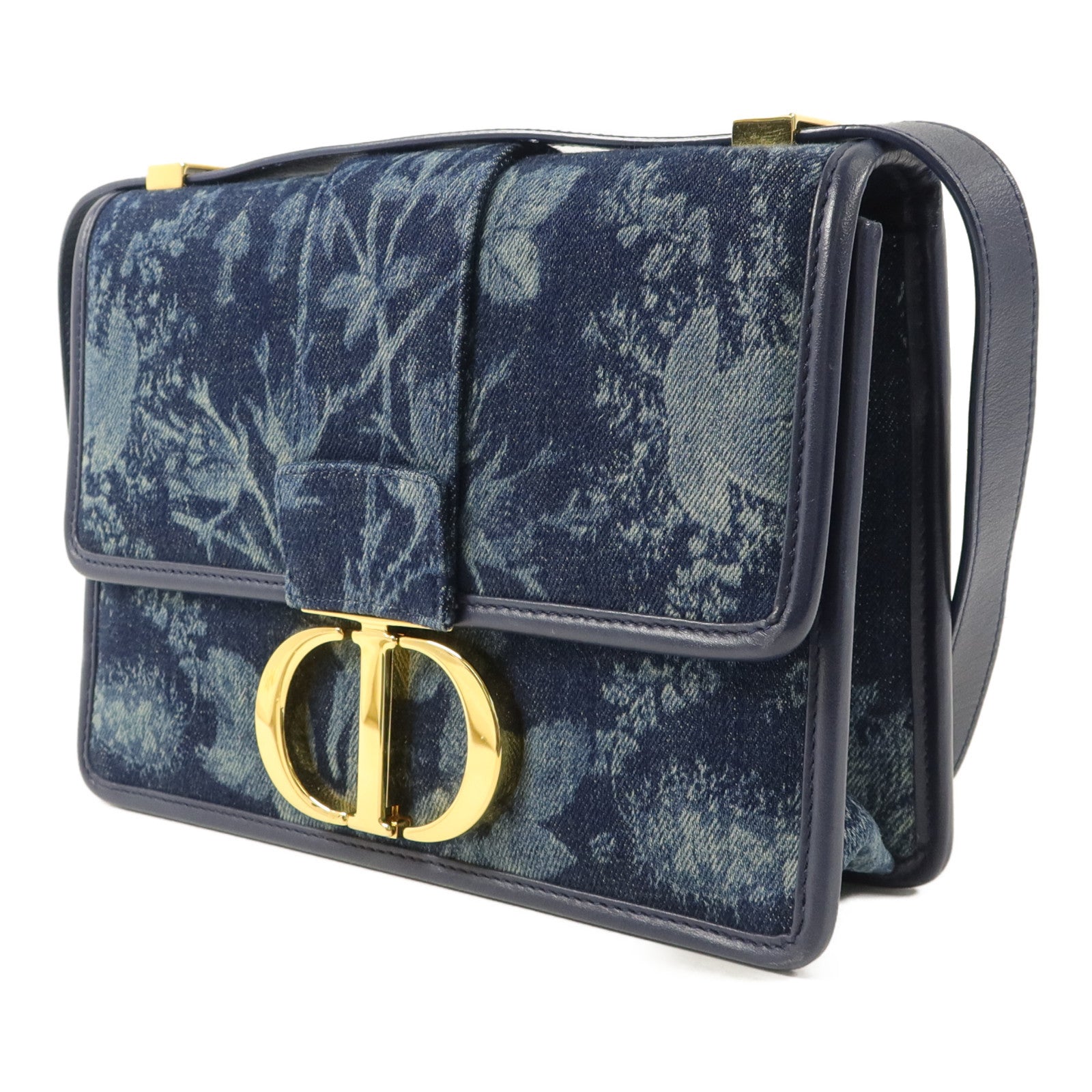 Dior 牛仔布料30 Montaigne肩背袋