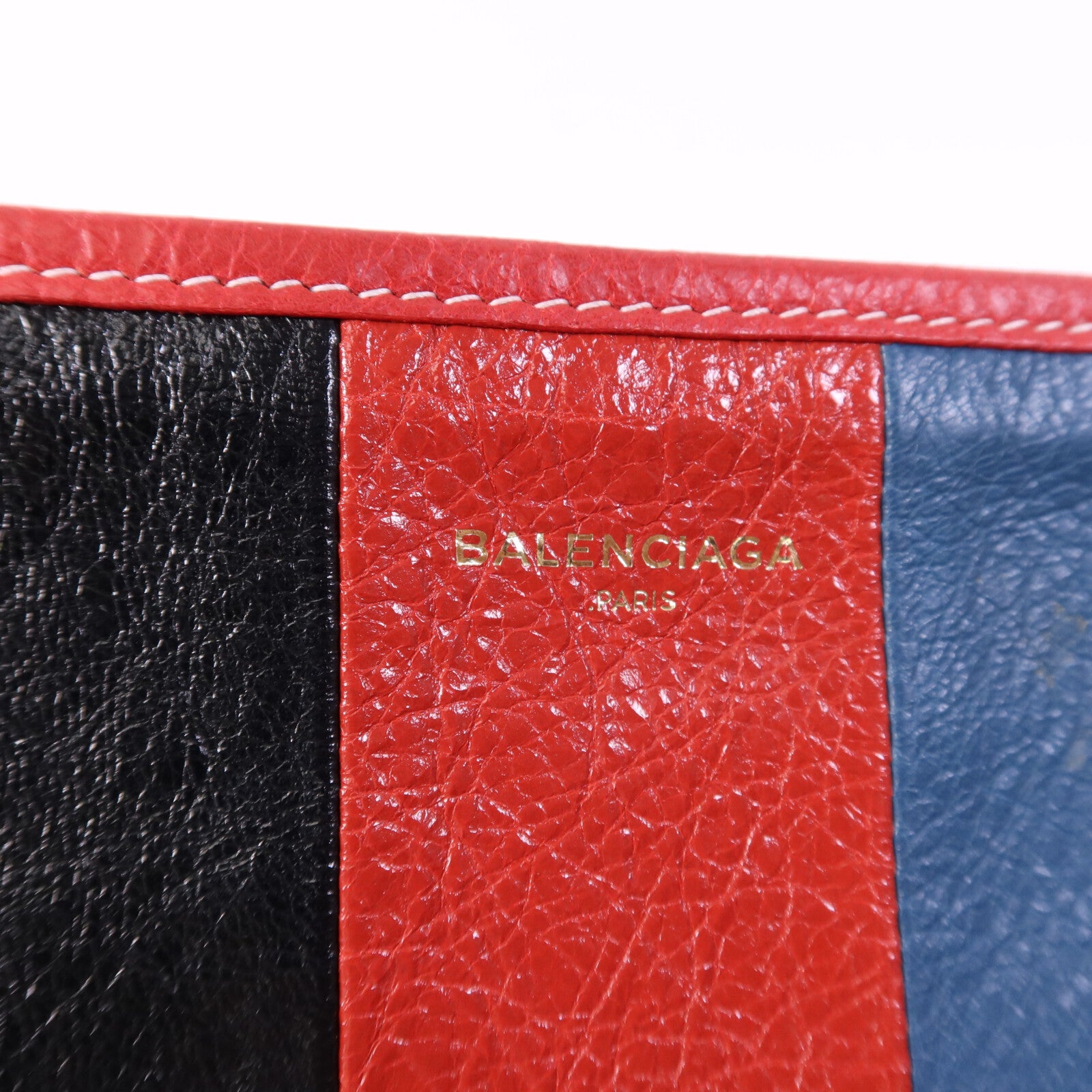 BALENCIAGA 牛皮皮革Clutch銀扣手拿包