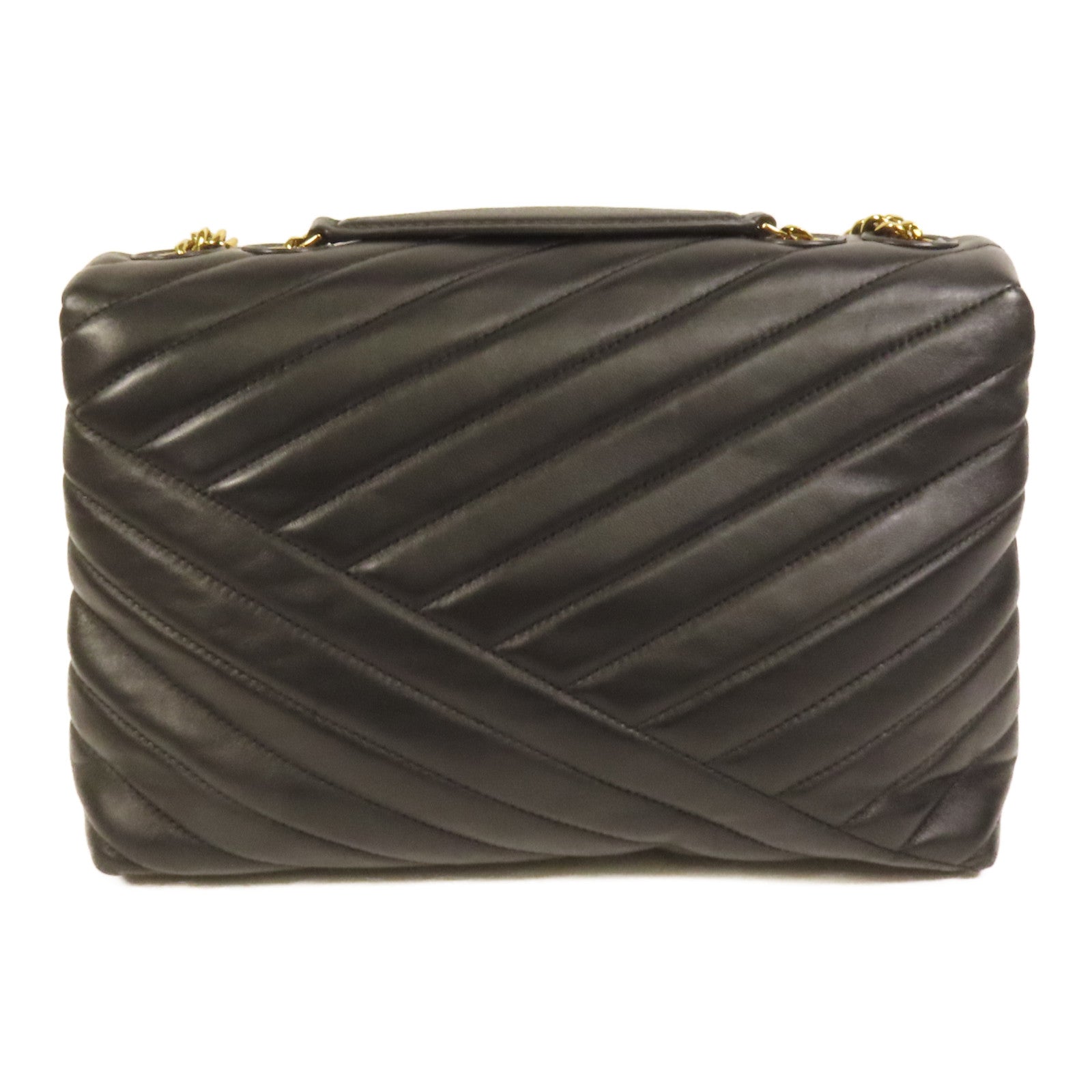 Tory Burch 羊皮皮革Kira Chevron金扣鏈帶肩背袋