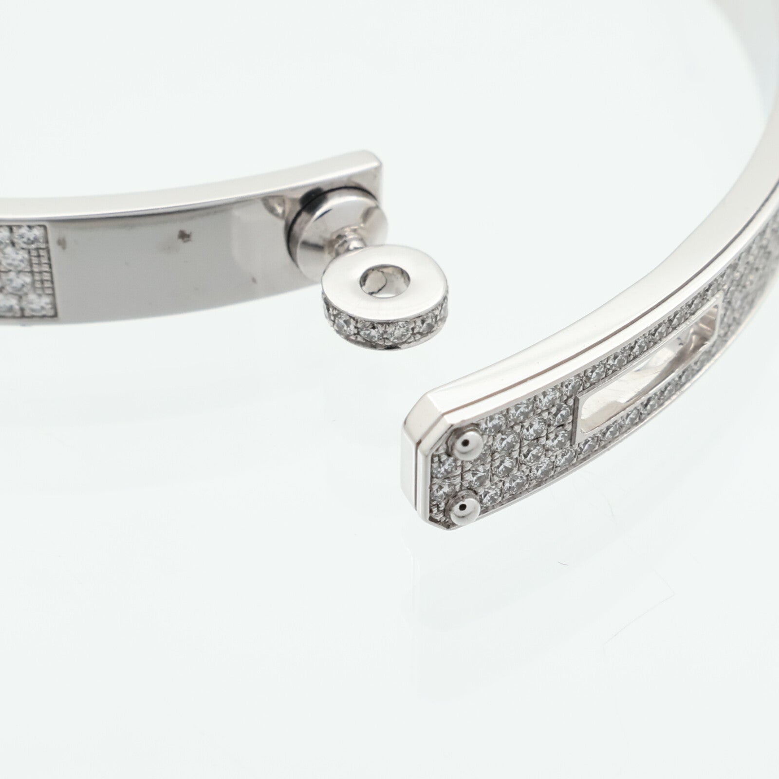 HERMES 18K白金Kelly Bracelet Diamond鑽石手鐲