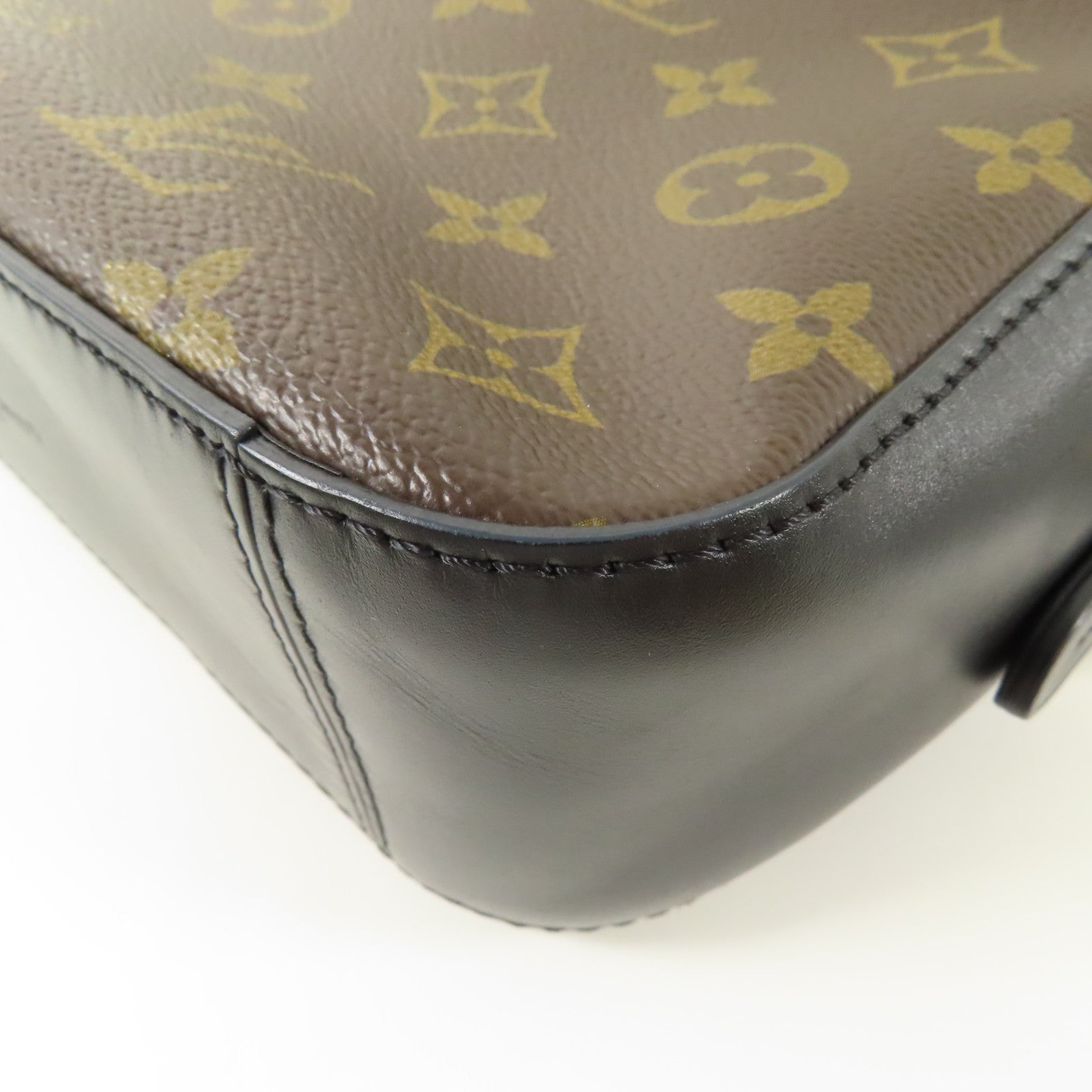 LOUIS VUITTON Monogram Saintonge金扣手挽肩背兩用袋