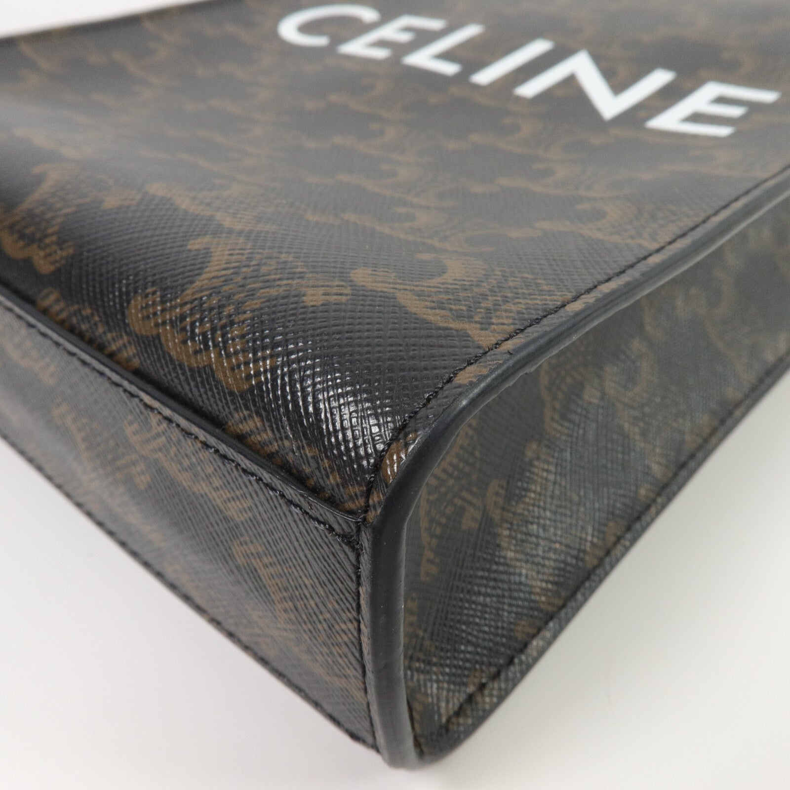 CELINE 塗層帆布Mini Vertical Cabas手挽肩背兩用袋