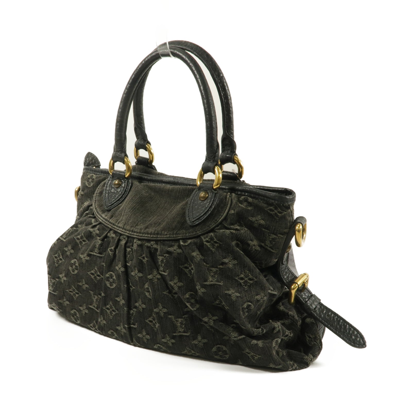 LOUIS VUITTON Monogram Denim Neo Cabby MM手挽肩背兩用袋