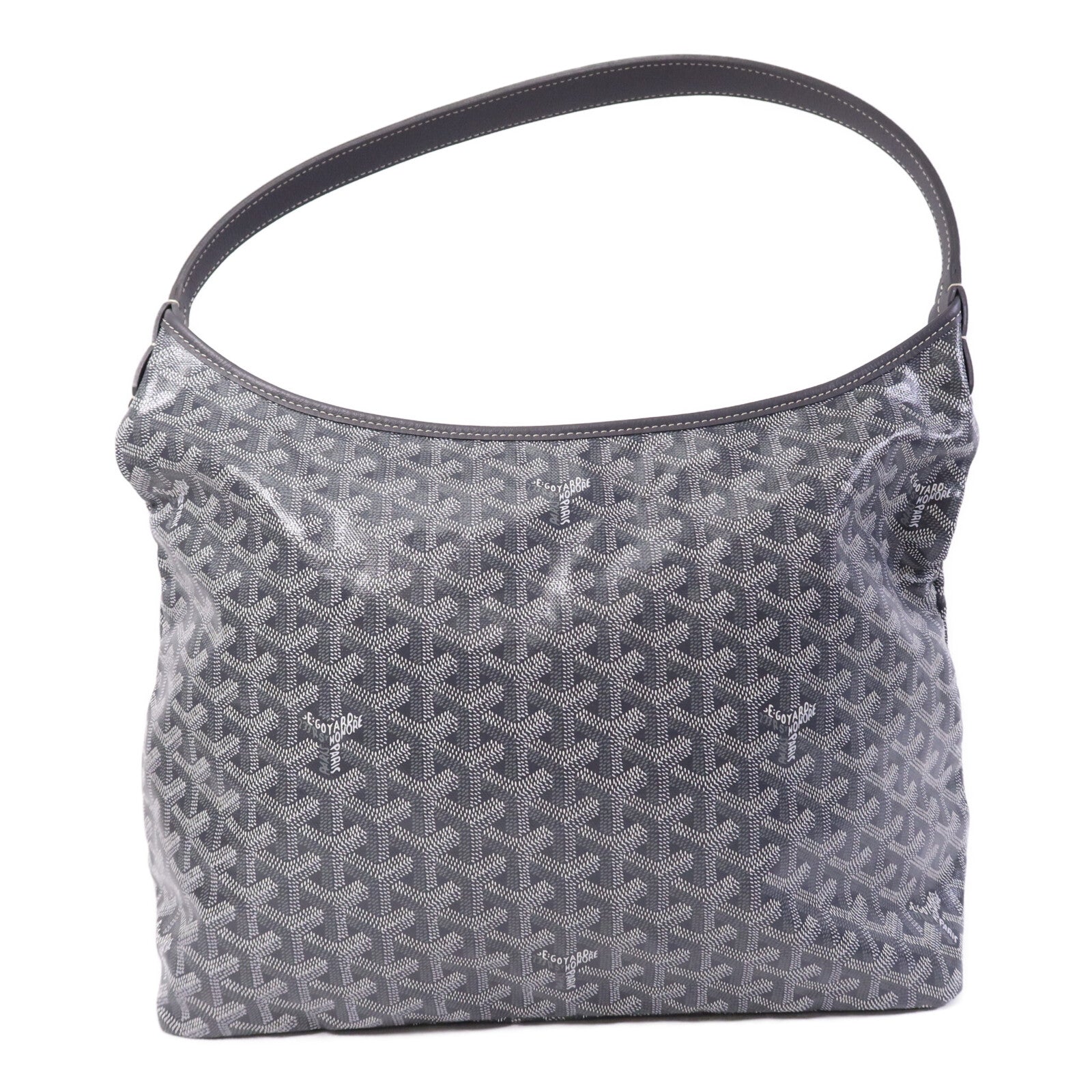 GOYARD 塗層帆布Hobo銀扣手挽袋