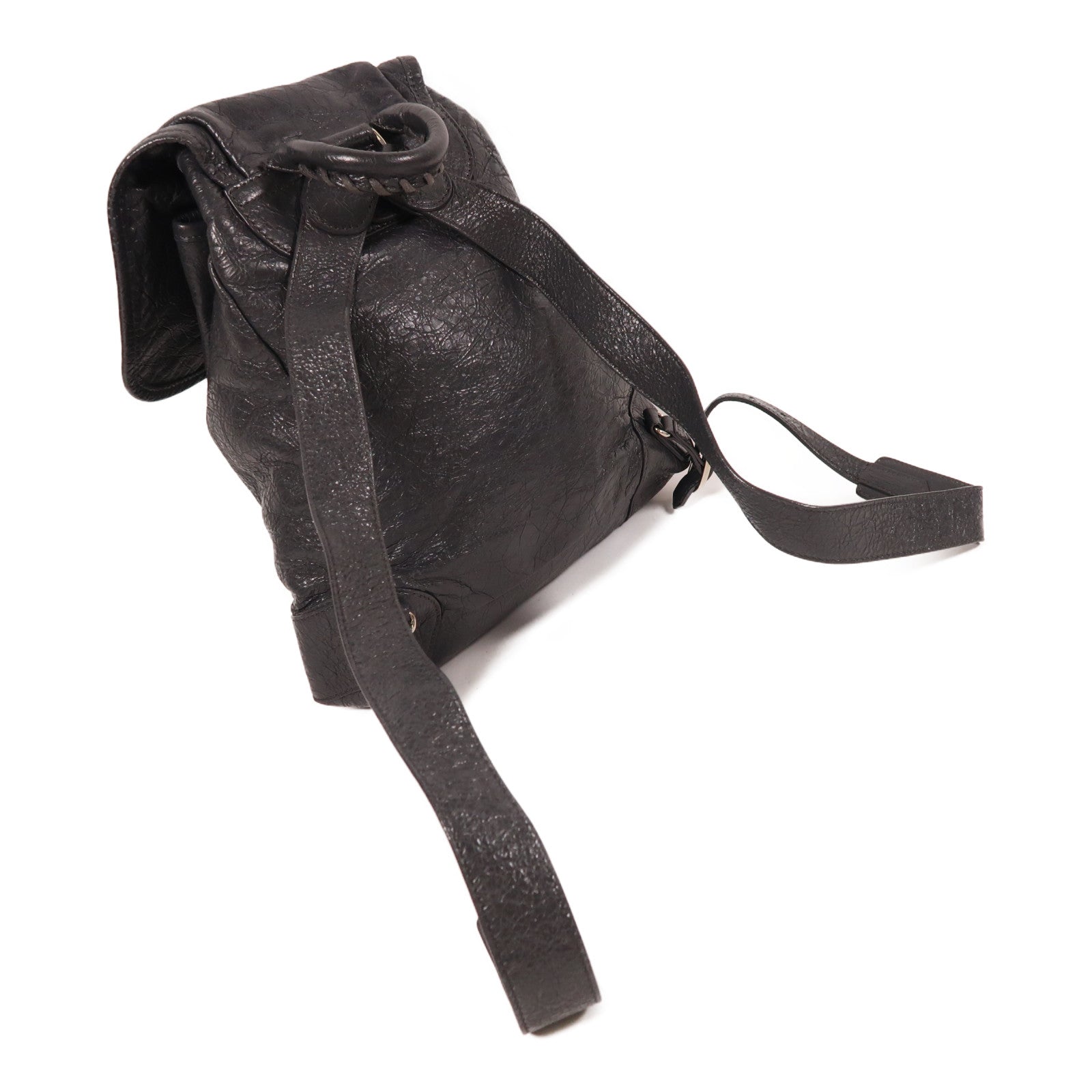 BALENCIAGA 牛皮皮革Backpack銀扣背包
