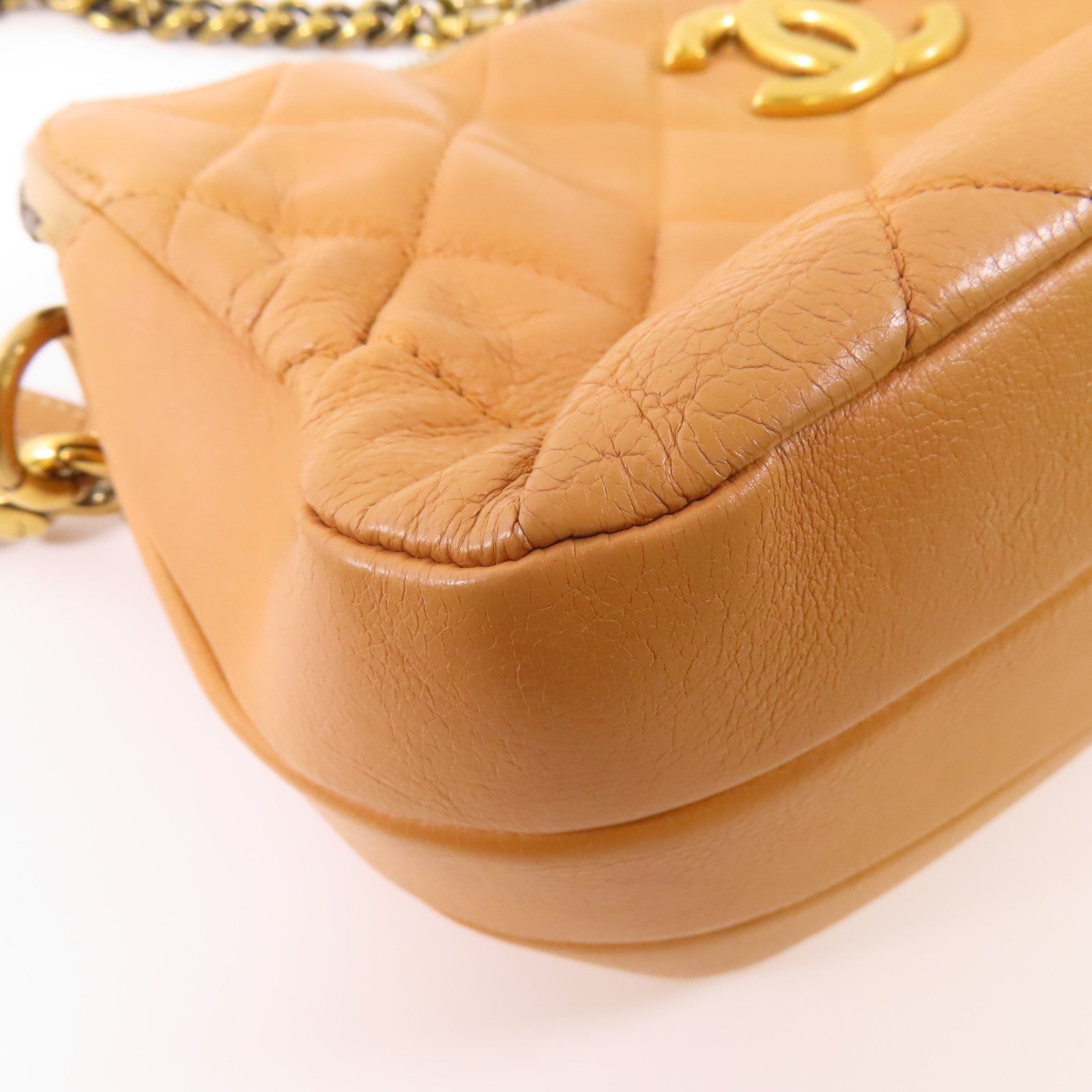 CHANEL 【激減優惠】牛皮皮革Shoulder Bag金扣鏈帶肩背袋