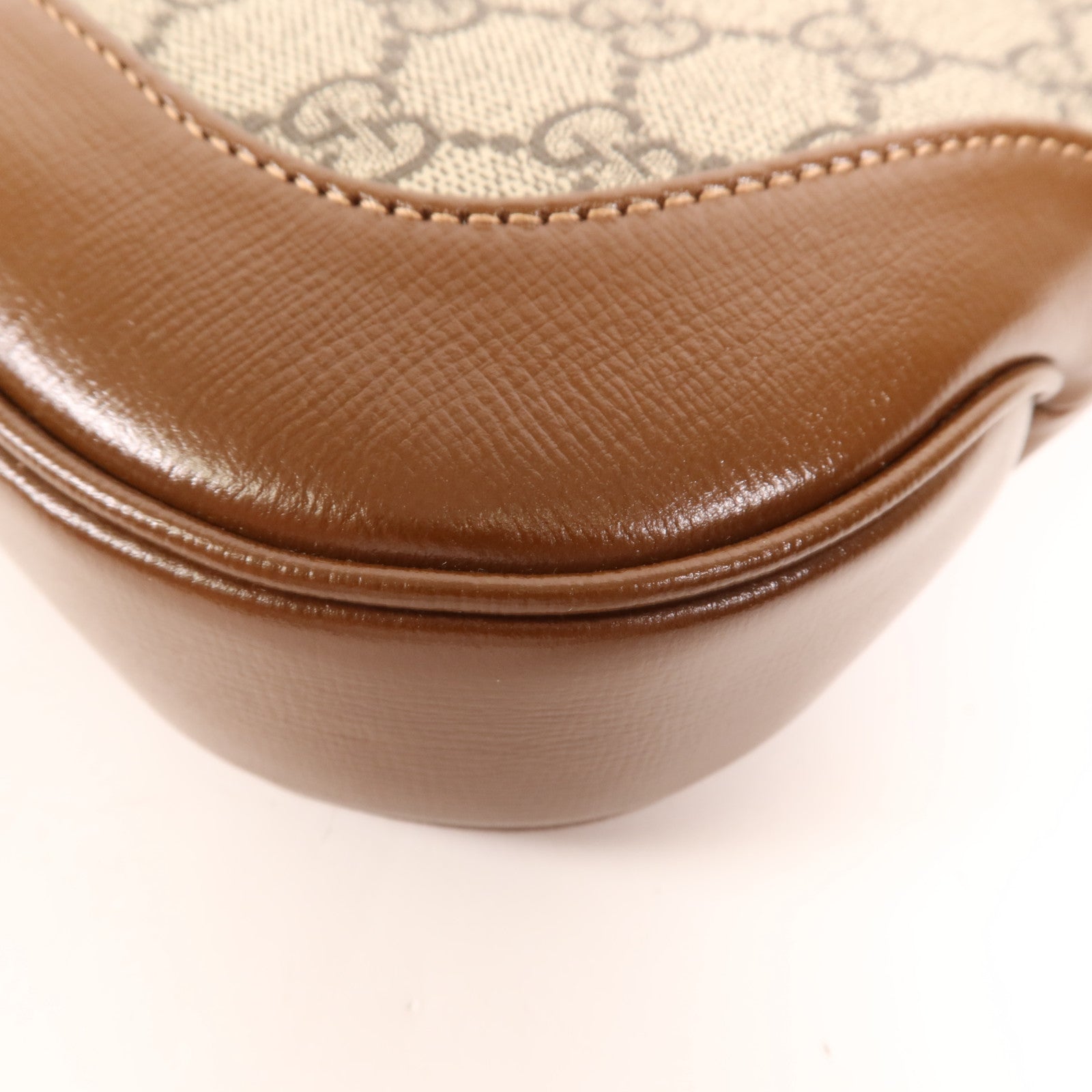 GUCCI 牛皮皮革/塗層帆布Jackie 1961 Small金扣肩背袋