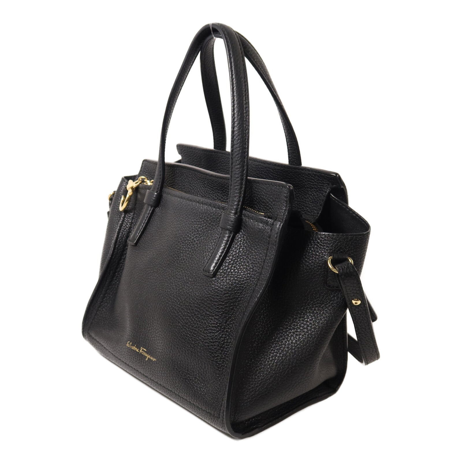 Salvatore Ferragamo 牛皮皮革Amy手挽肩背兩用袋