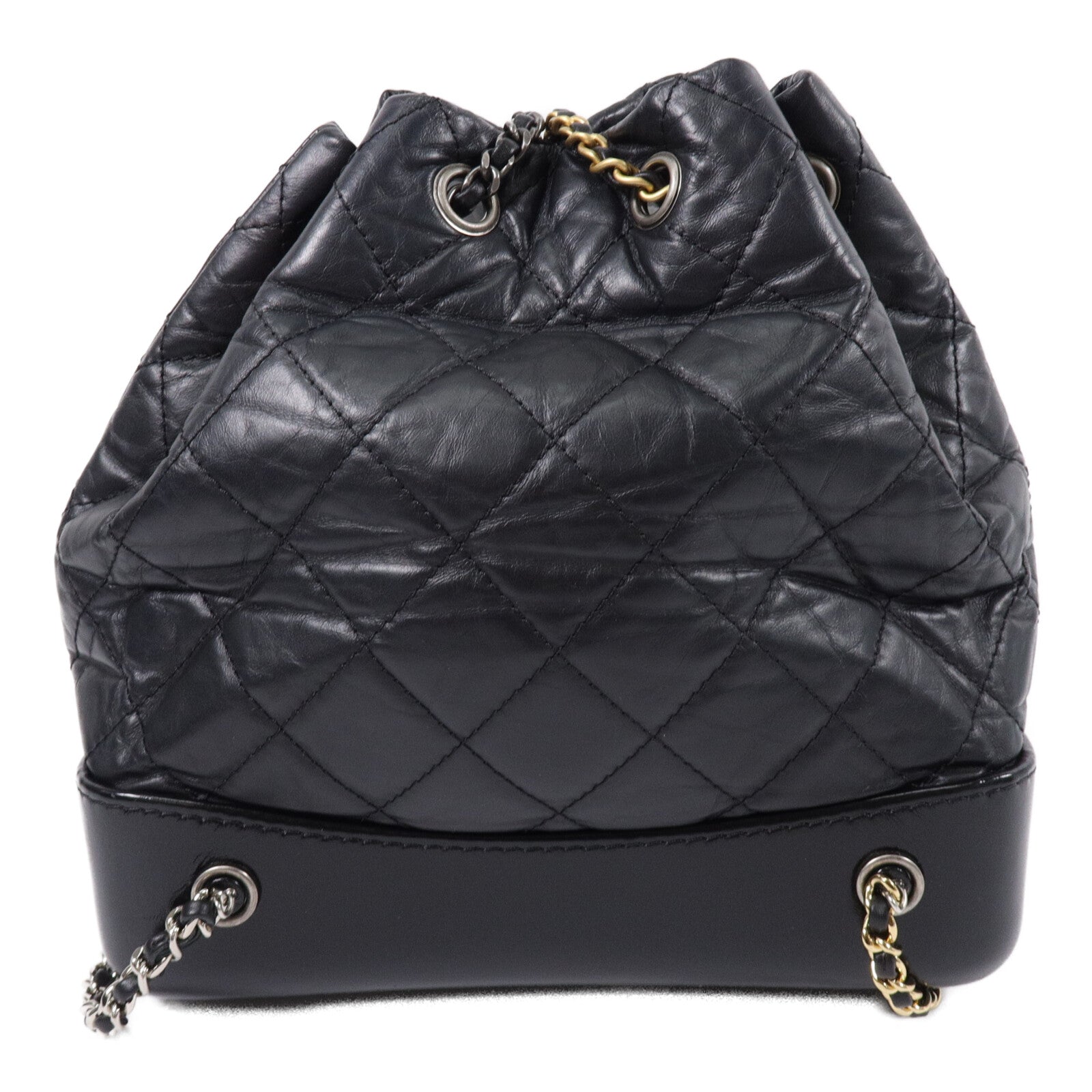 CHANEL 牛皮皮革Grabrielle Backpack鏈帶背包