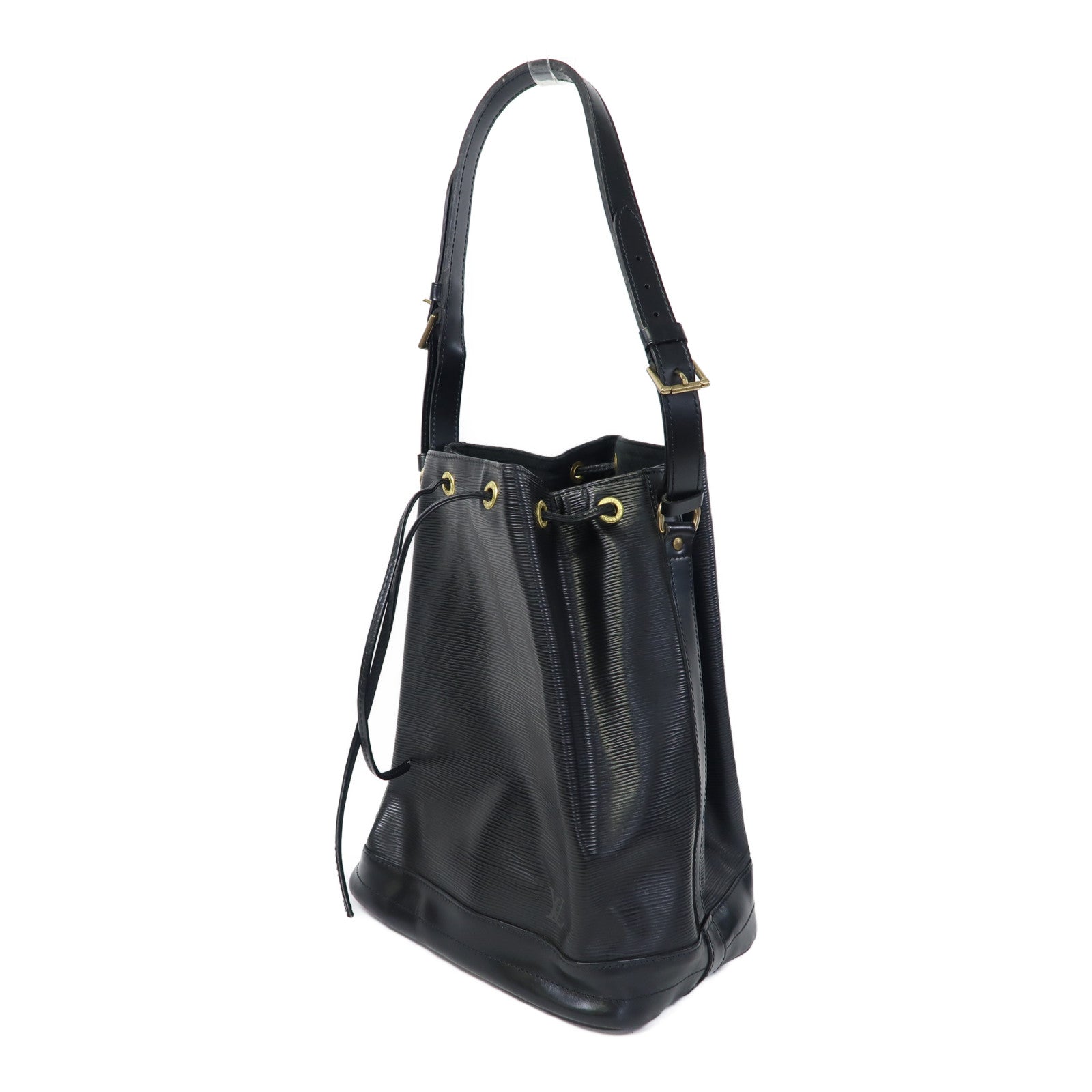 LOUIS VUITTON Epi Noe金扣肩背袋黑色
