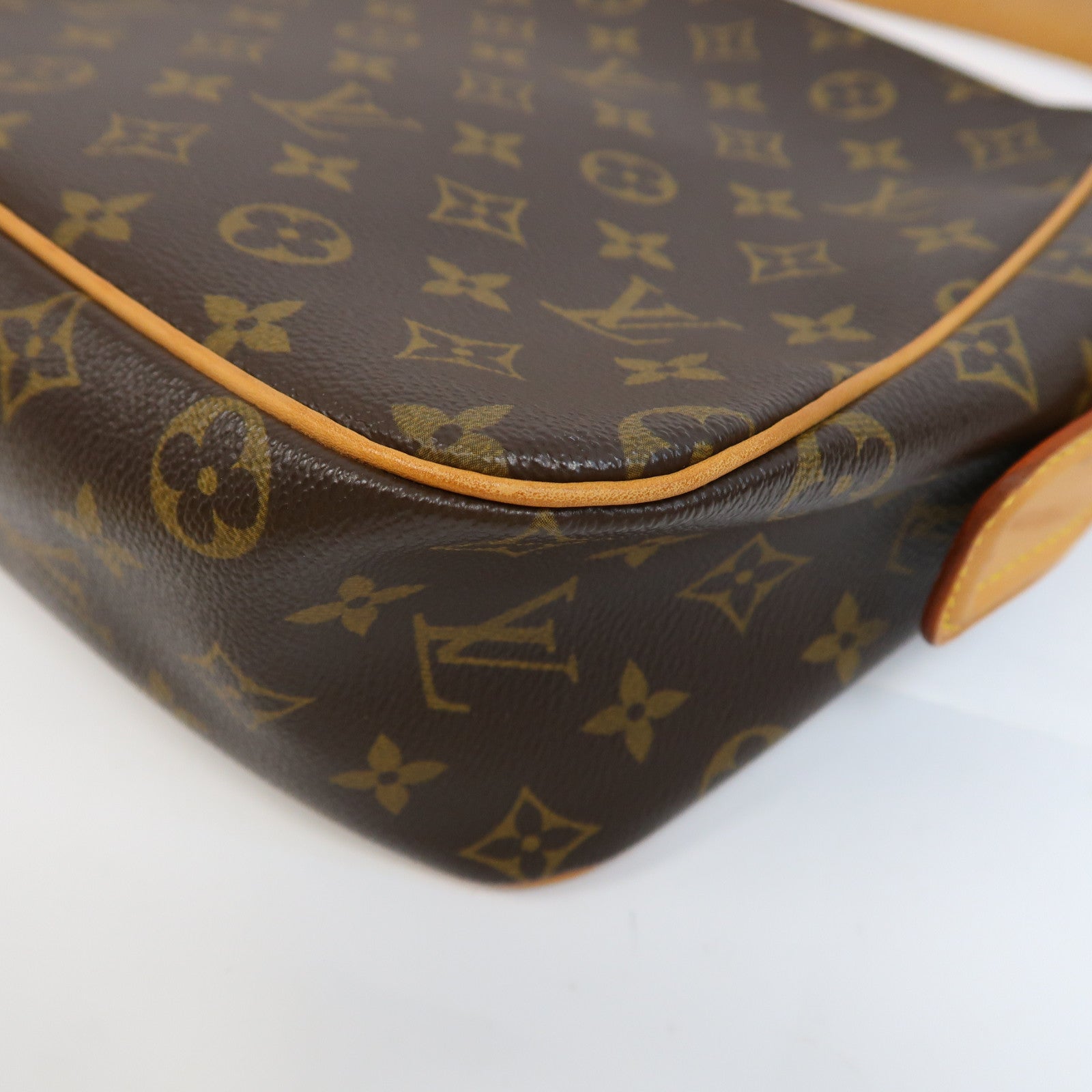 LOUIS VUITTON Monogram Viva Cite GM金扣肩背袋啡色