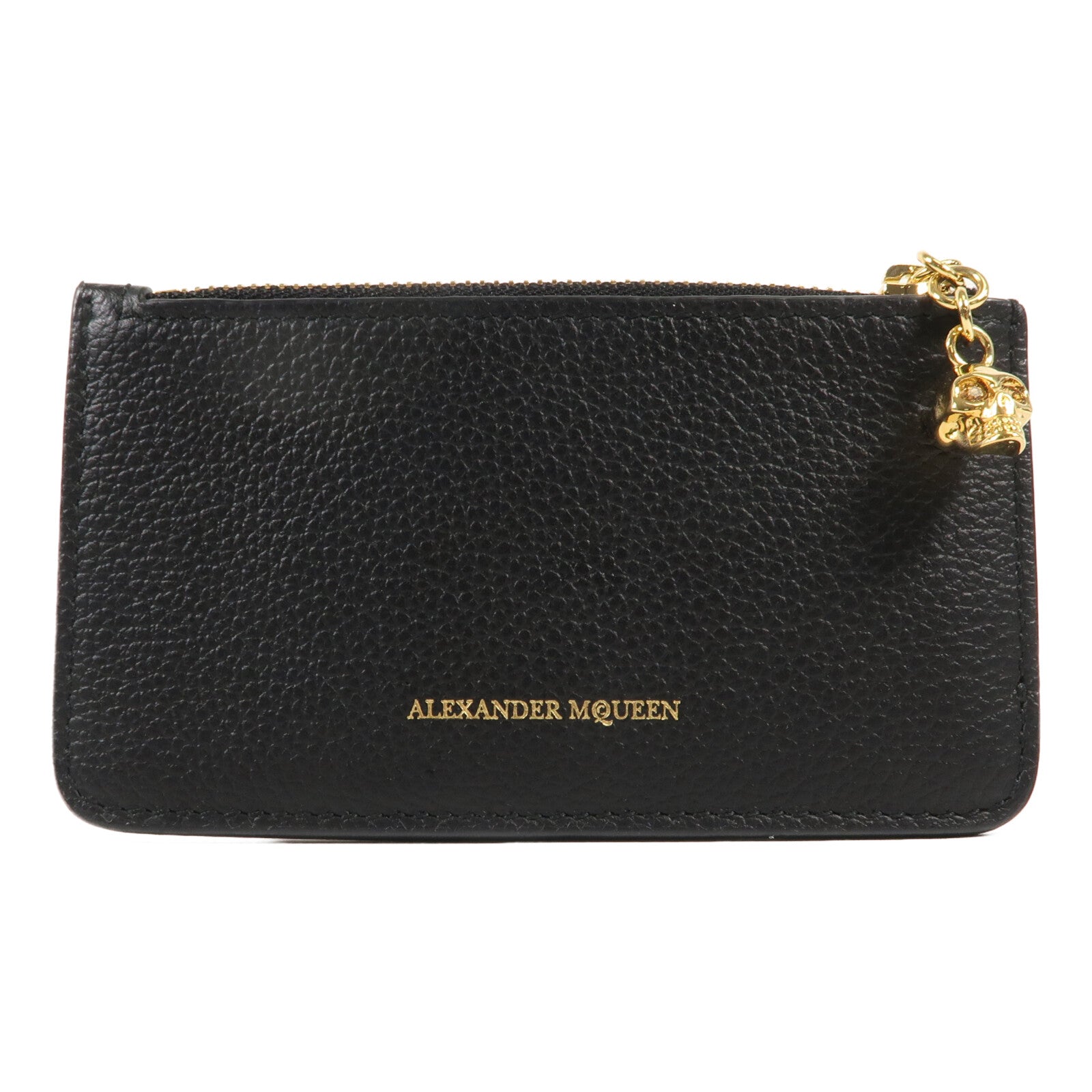 Alexander McQueen 牛皮皮革Card Case金扣卡片套