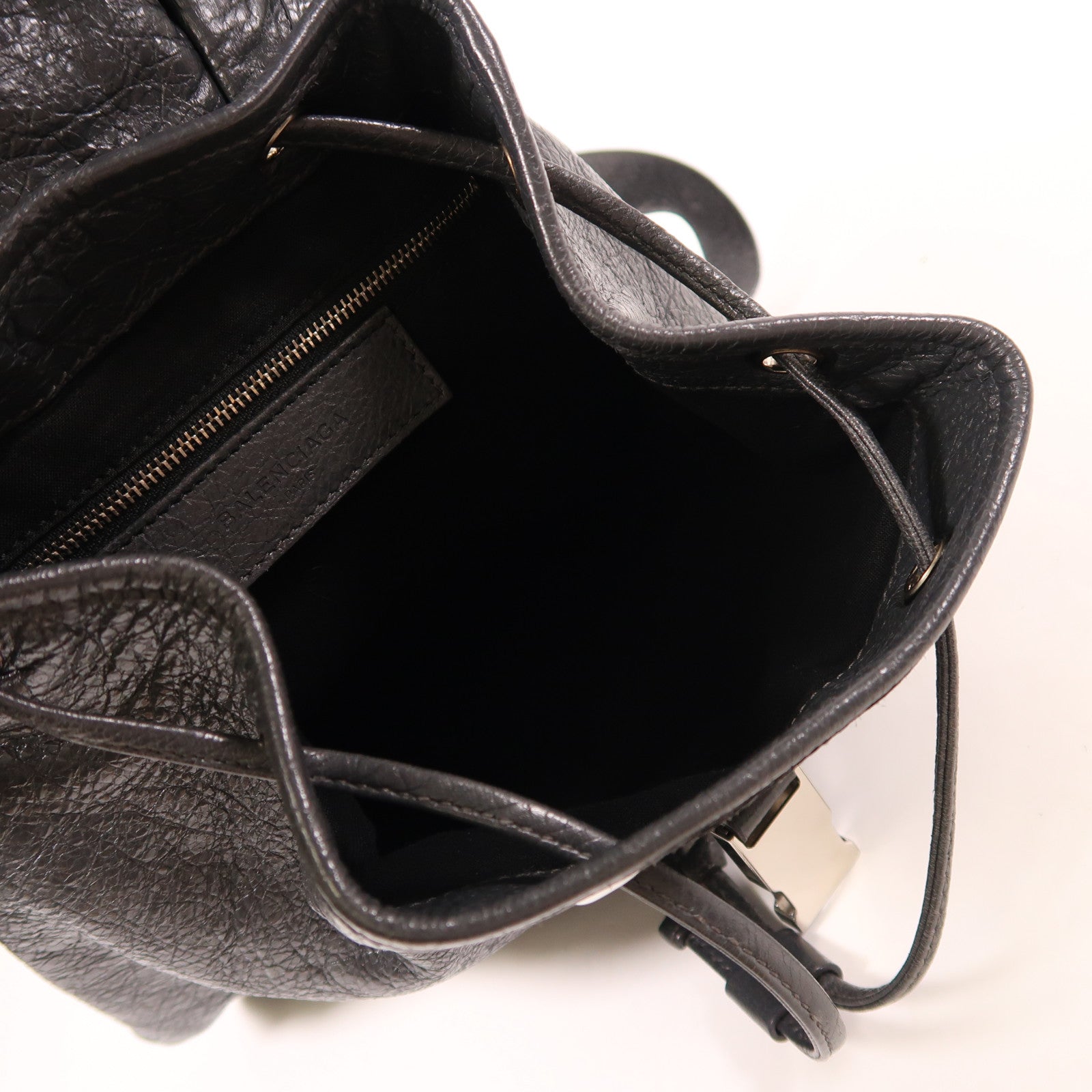 BALENCIAGA 牛皮皮革Backpack銀扣背包